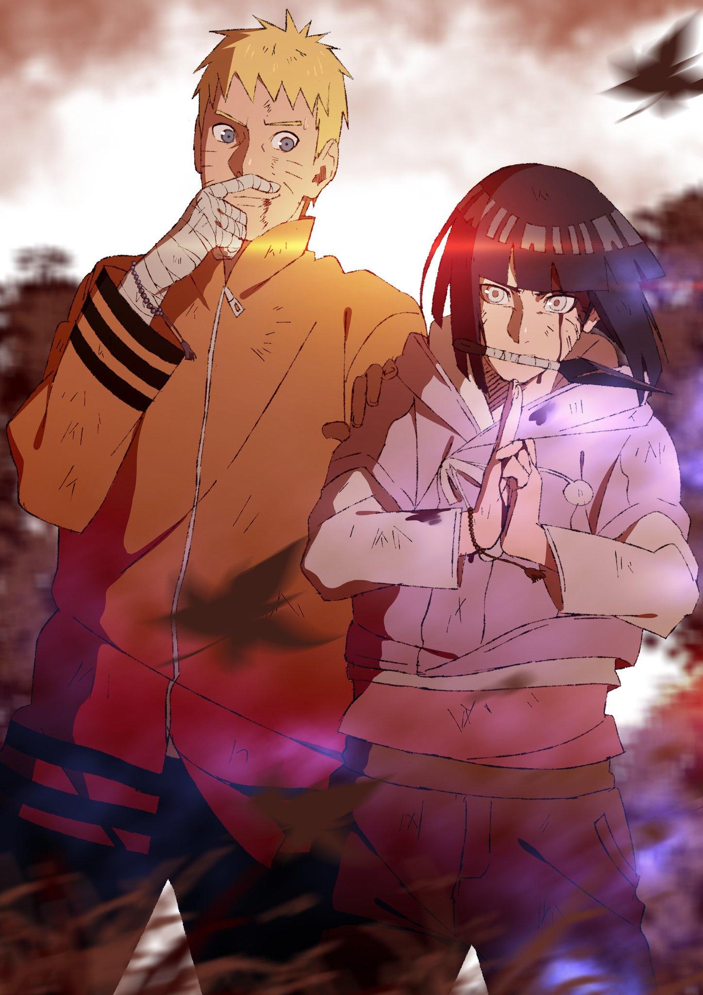 1448x2048 FANART: Naruto & Hinata (Commission)