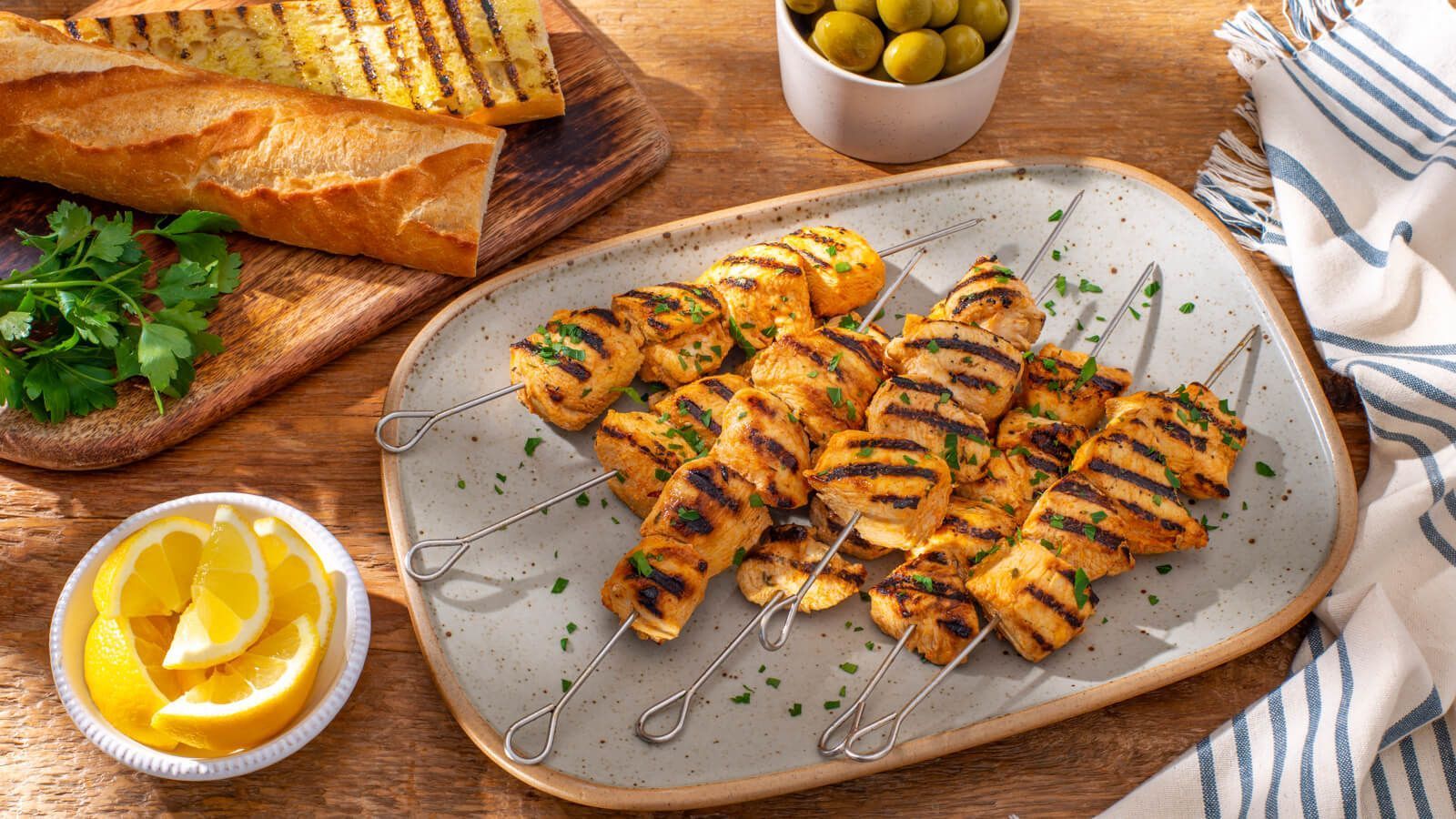1600x900 Tapas Style Grilled Chicken Skewers