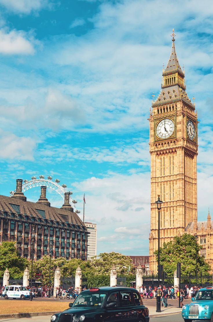 736x1111 HD wallpaper: london, united kingdom, sky, big, eye, bigben, clock, blue
