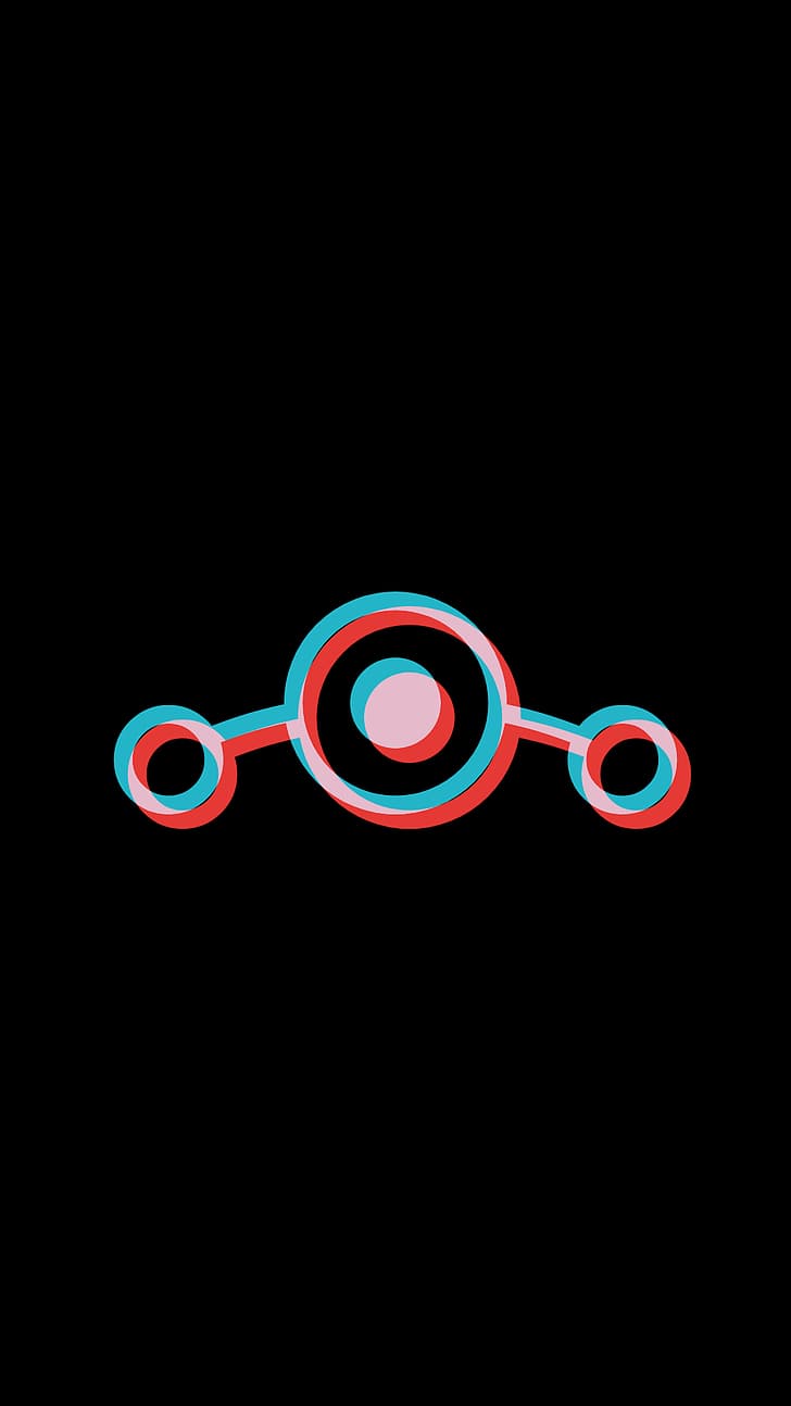 728x1294 HD wallpaper: black, Lineage OS, Android (operating system), symbols, logo