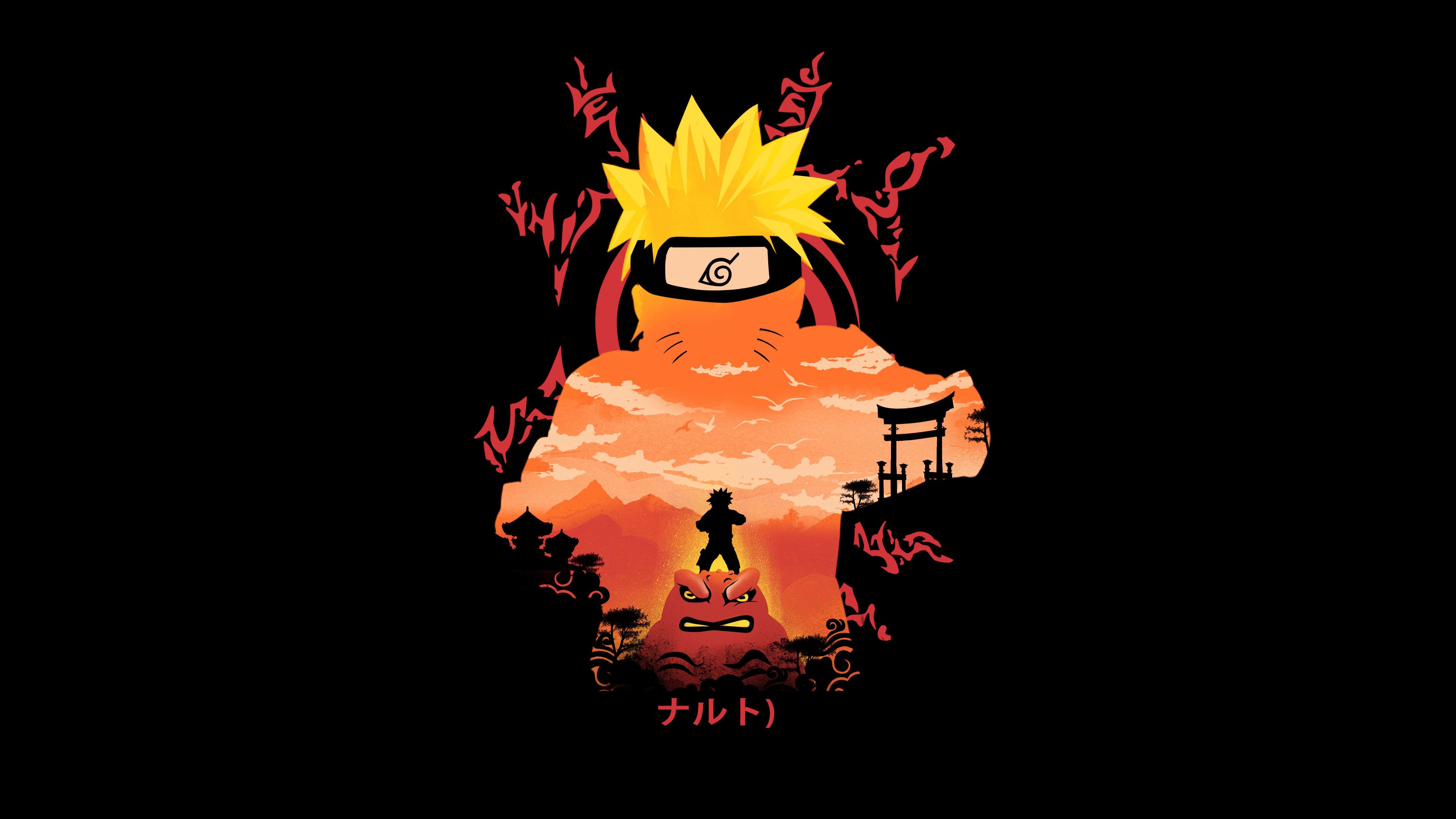 3840x2160 Naruto Uzumaki 4K Minimal Art Wallpaper, HD Minimalist 4K Wallpaper, Image and Background