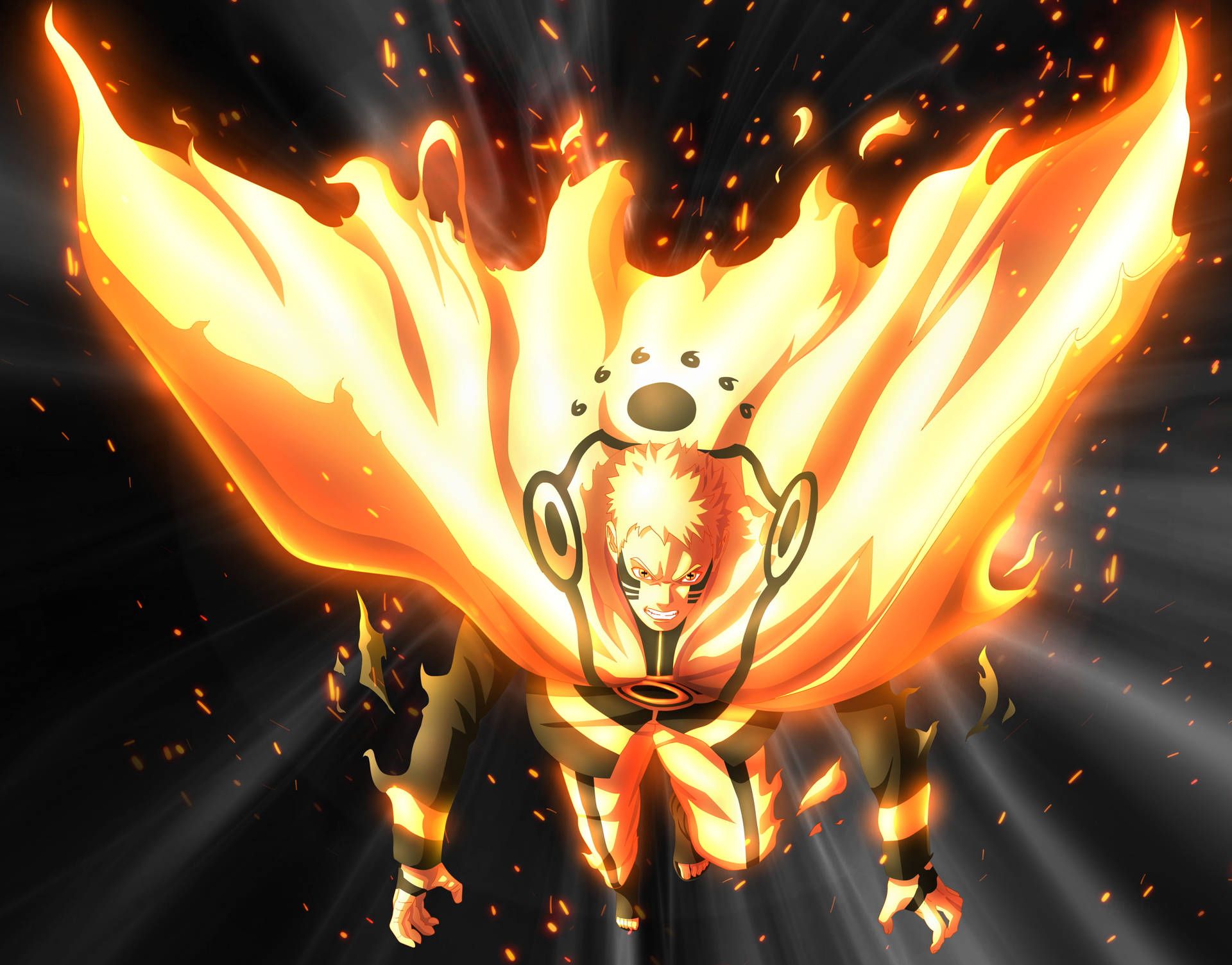 1920x1505 Download Naruto 4K Kurama Mode Wallpaper