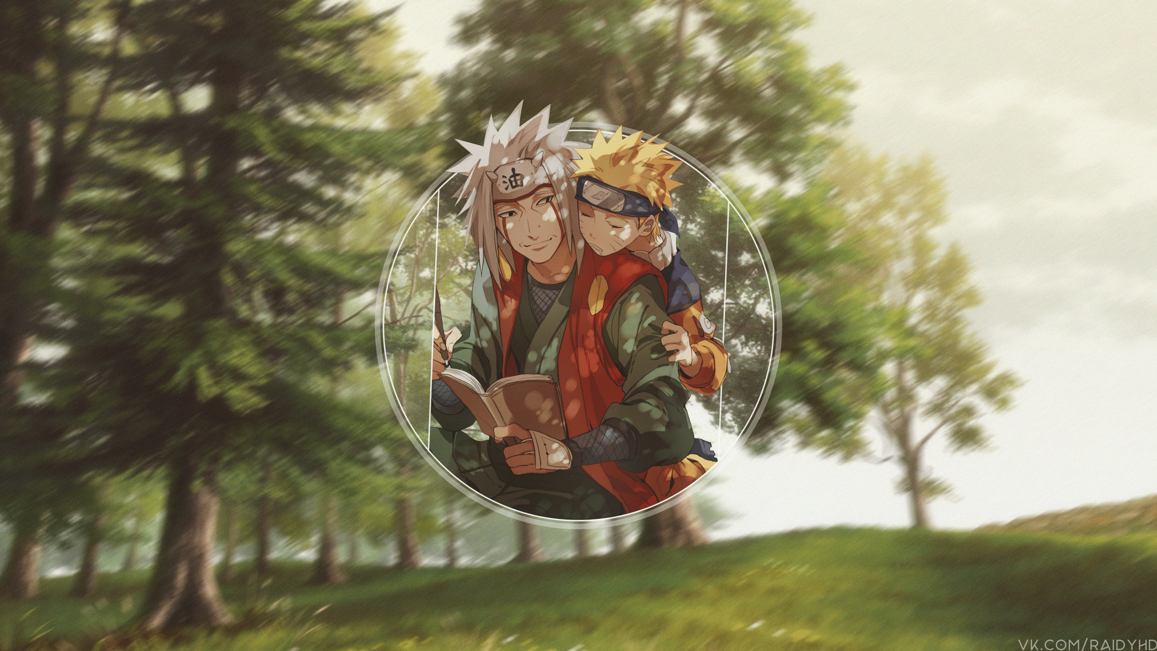 3840x2160 Naruto and Jiraiya Bond Ultra HD Anime Wallpaper