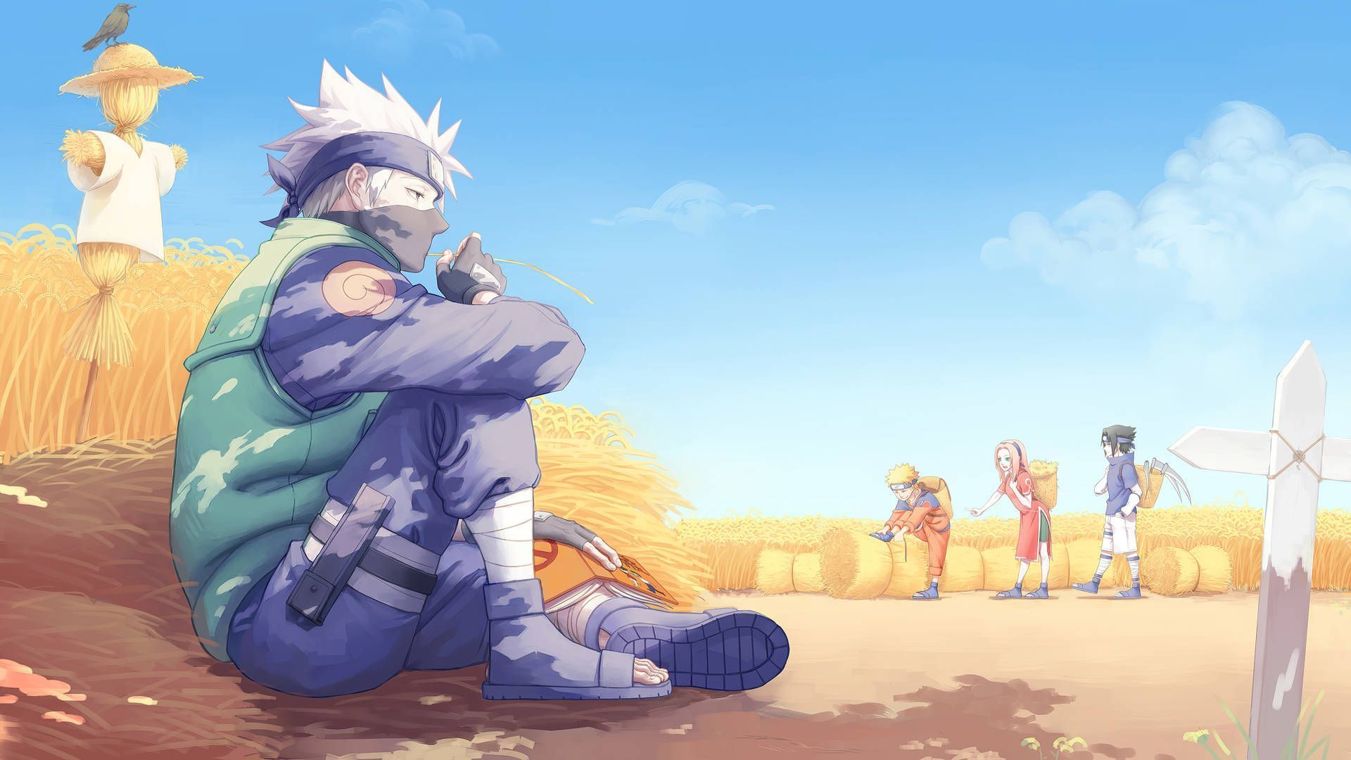 1920x1080 Download 4K Ultra HD Naruto Team 7 Wallpaper