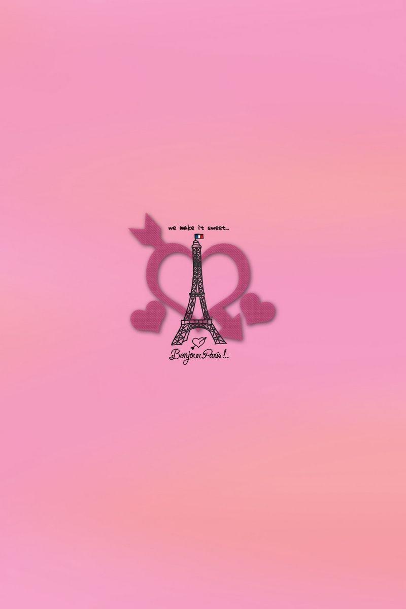 Summer Paris with Eiffel Tower, Butterfly. Vector Seamless Pattern. Cute  Female Pink Background. Stock Vector - Illustration of dream, cards:  150758091