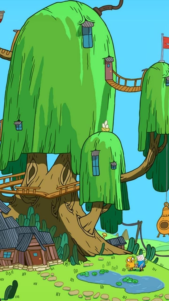 720x1280 Adventure Time HD Mobile Wallpaper