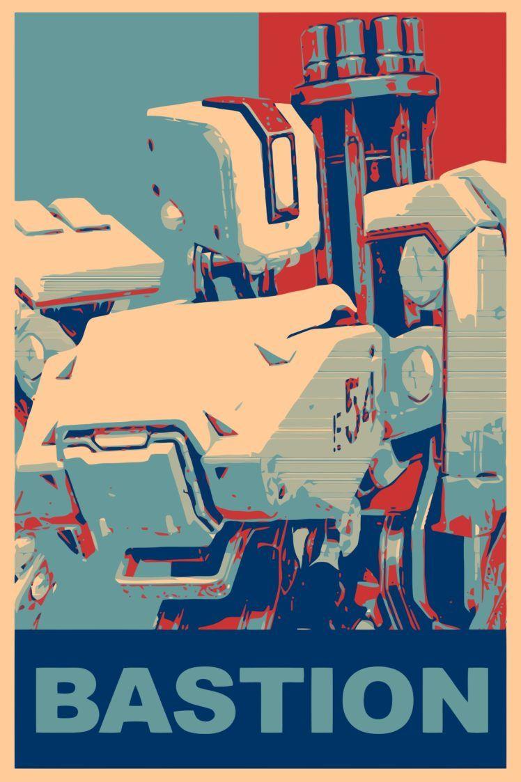 748x1123 Bastion (Overwatch), Propaganda, Overwatch, Gamer HD
