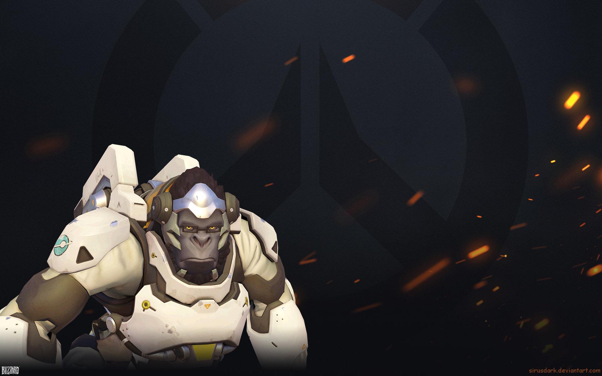 1920x1200 Winston (Overwatch) wallpaper 1920x1200 desktop background