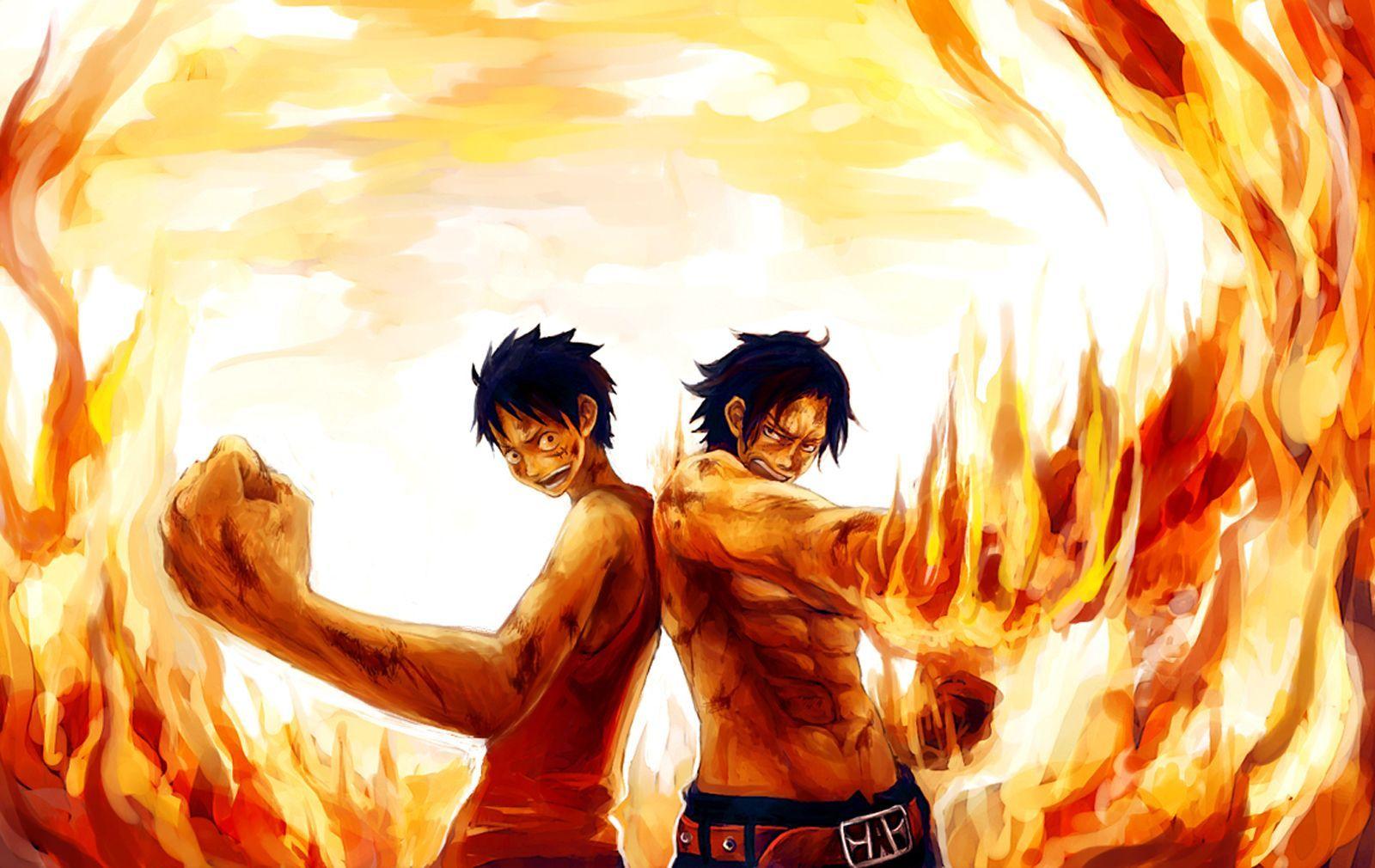 Ace and Luffy Wallpapers - Top Free Ace and Luffy Backgrounds -  WallpaperAccess