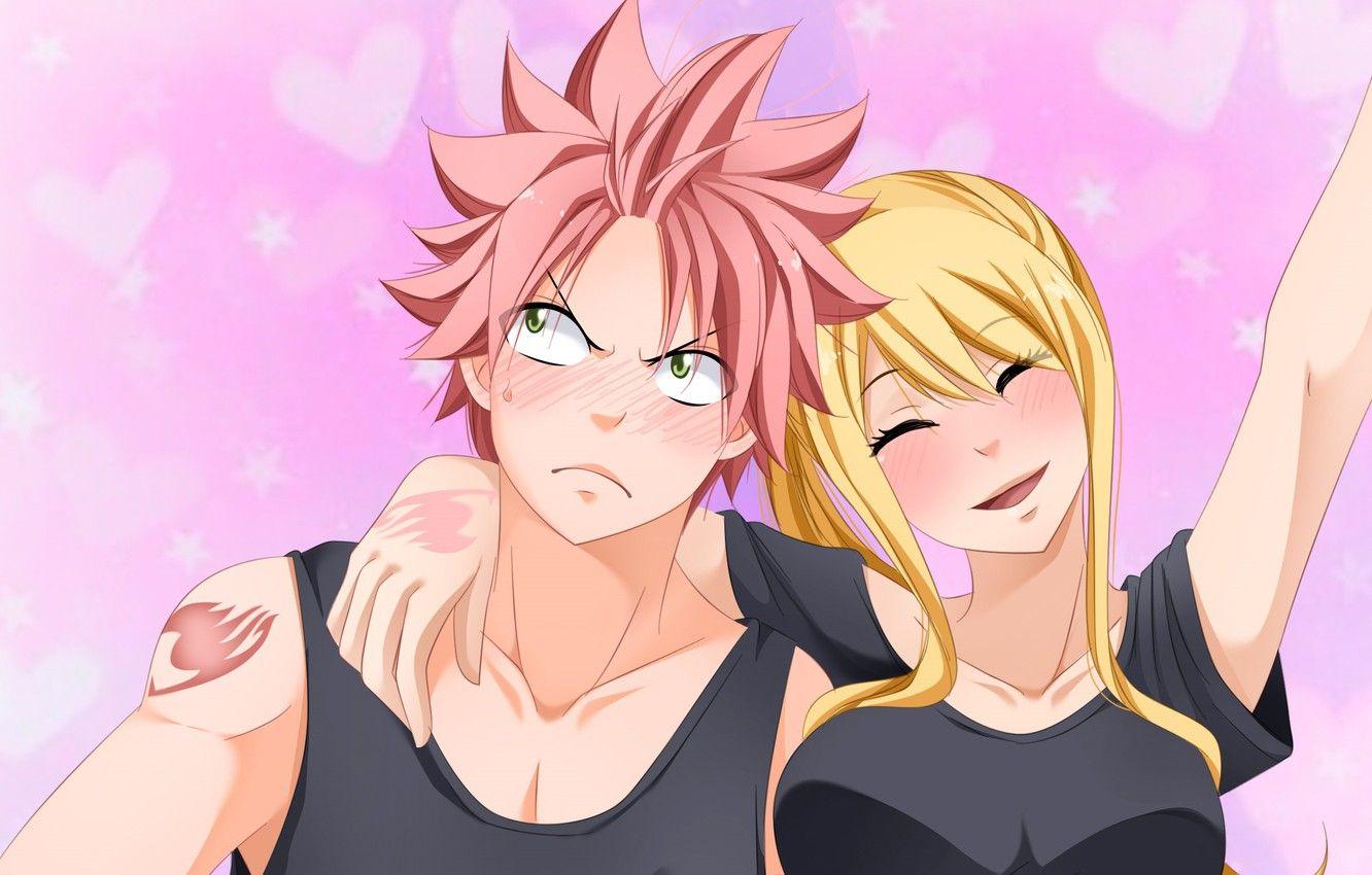 1332x850 Photo Wallpaper Anime, Art, Fairy Tail, Natsu, Lucy