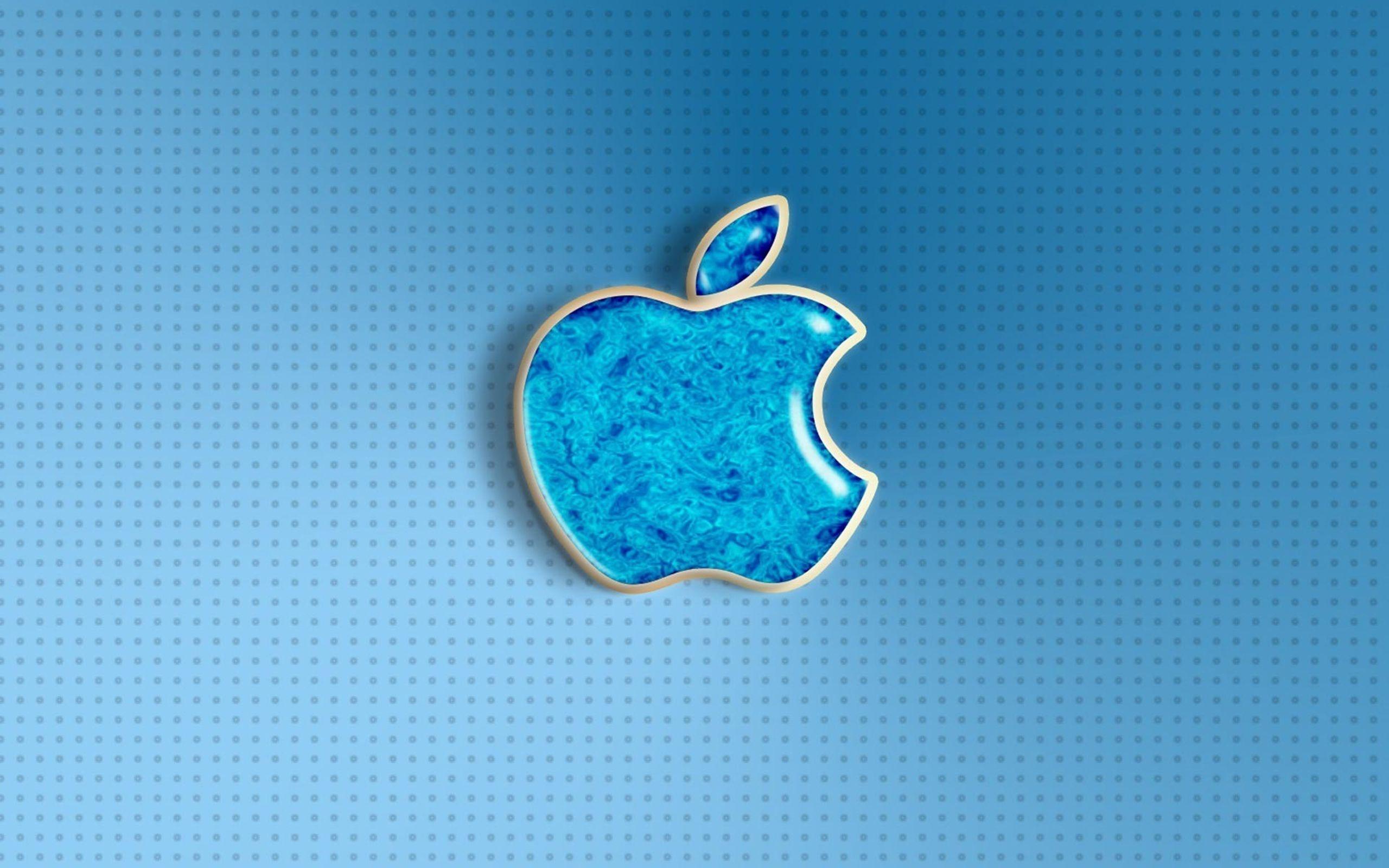 2560x1600 Blue Apple Logo Computer Wallpaper 2560×1600 HD 4k