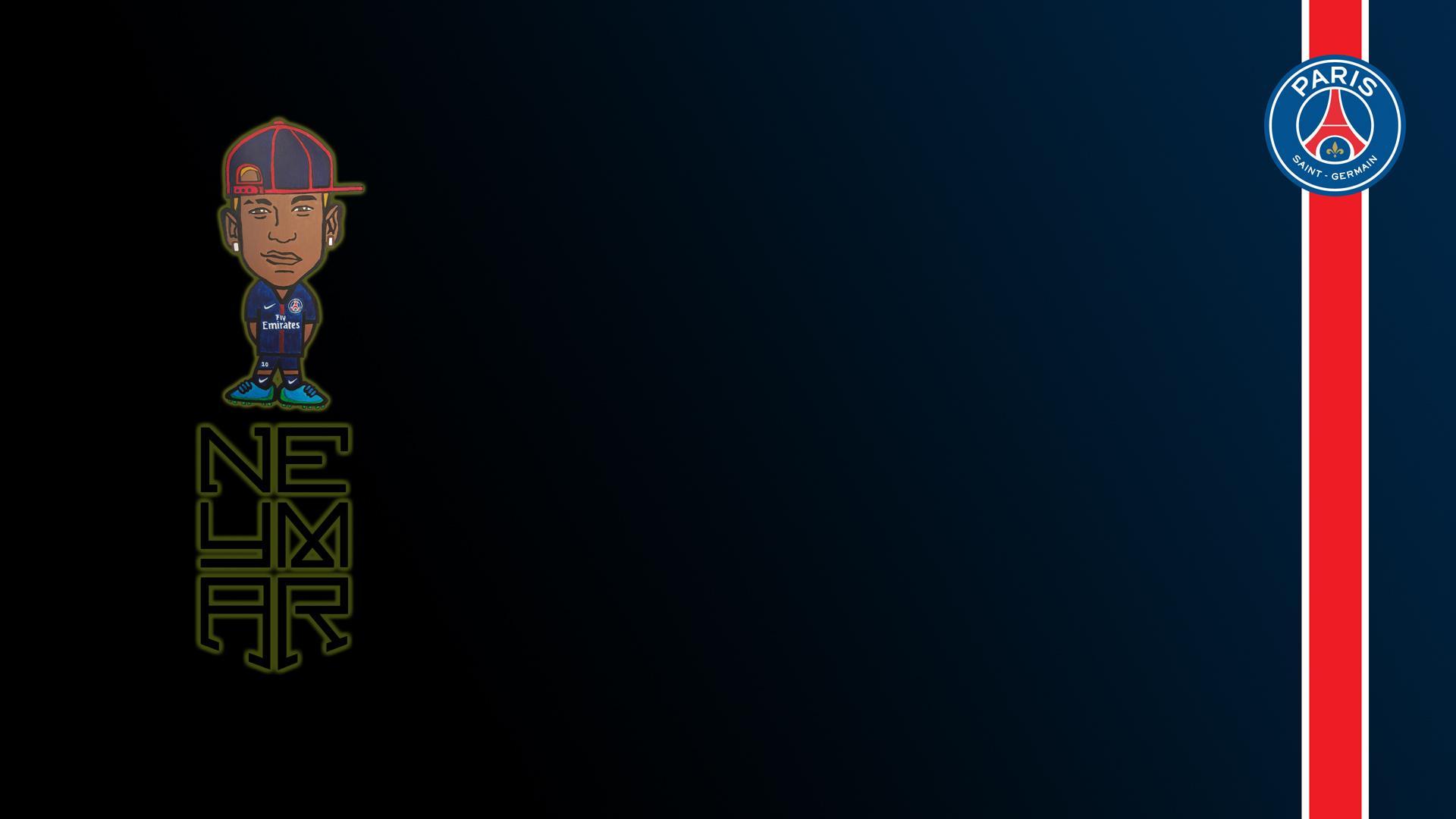 1920x1080 I made a PSG wallpaper and added Neymar painting from the other post. More in comments