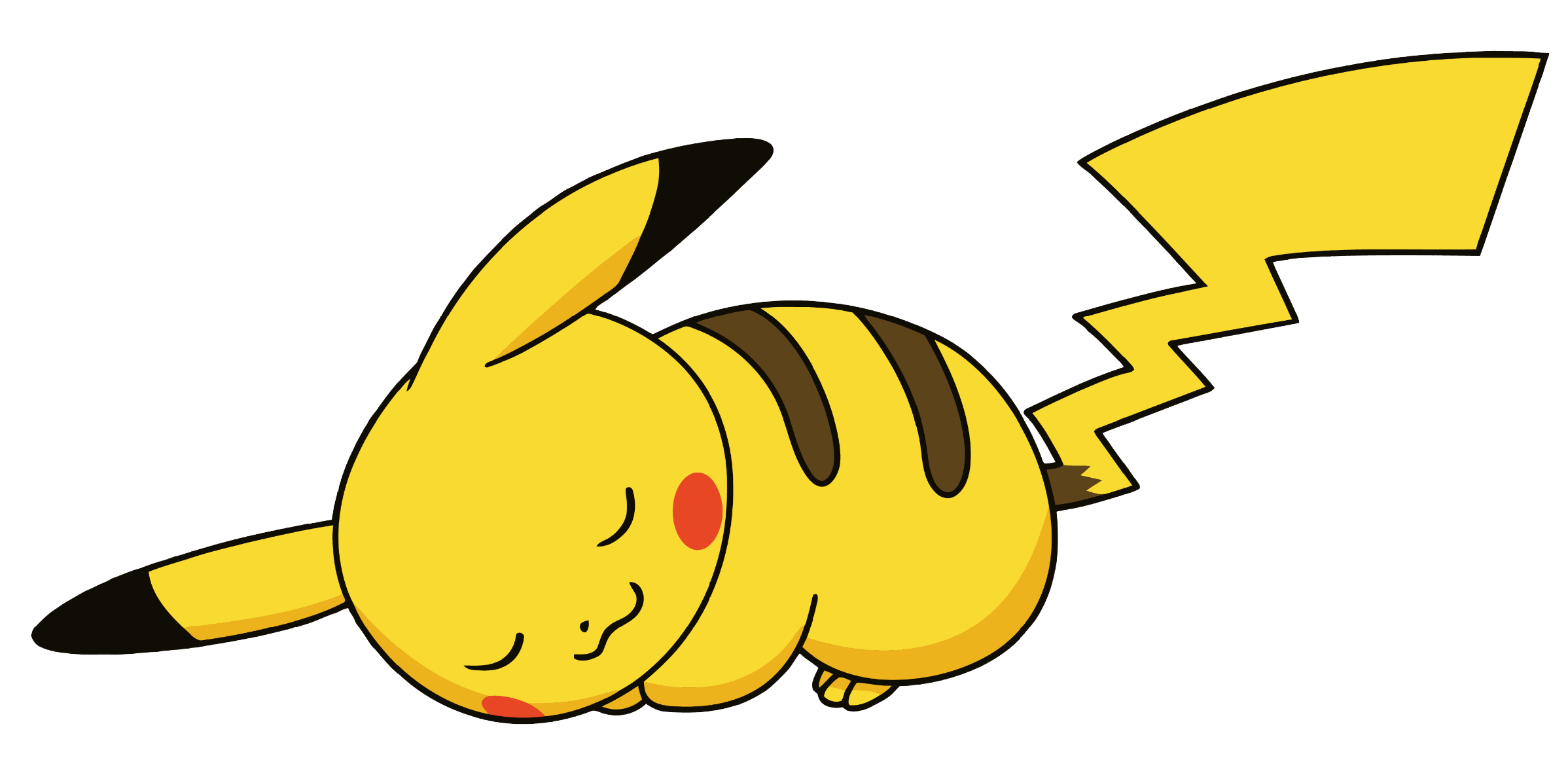 2396x1184 pikachu. Sleeping Pikachu Wallpaper 5609 HD Wallpaper