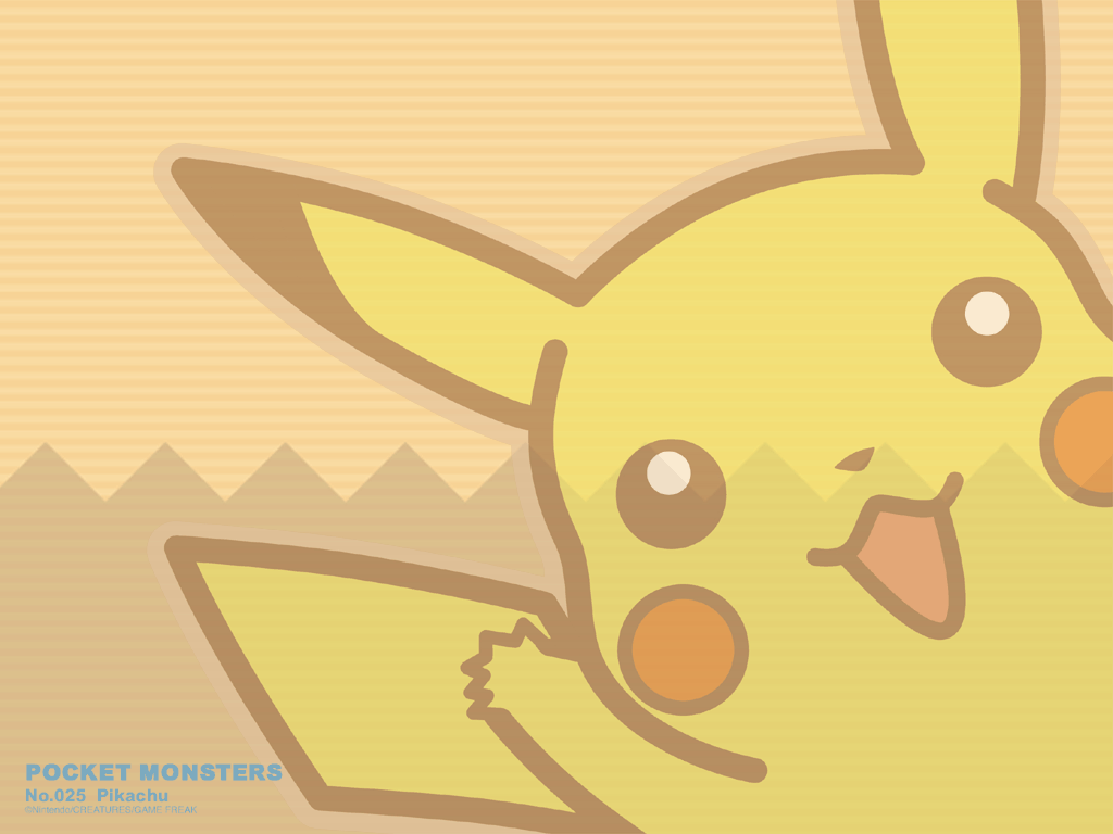 1024x768 Good ol Pikachu Background
