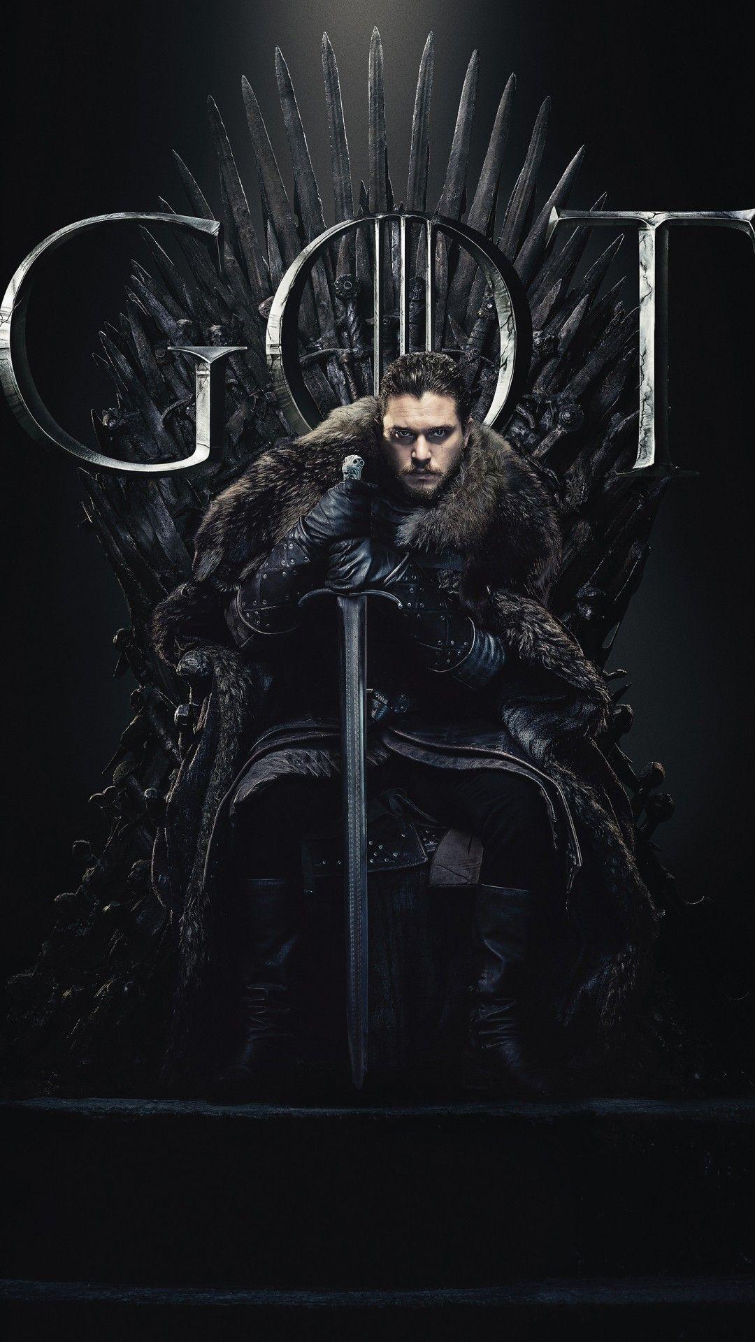 1080x1920 Jon Snow in Game of Thrones Final Season 8 2019 Wallpaper