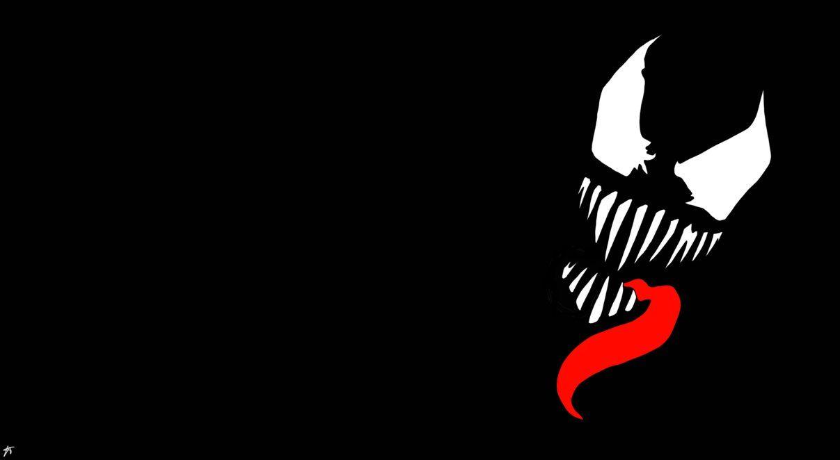 1207x662 Minimalist Venom Wallpaper