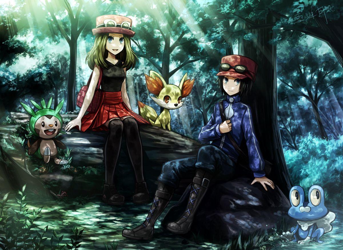 1200x873 angel31424 boots calme (pokemon) chespin fennekin forest