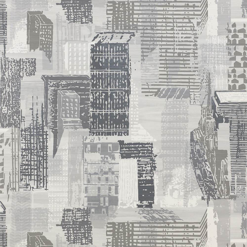 1000x1000 Cityscape Wallpaper, black, white & Tout Design Library