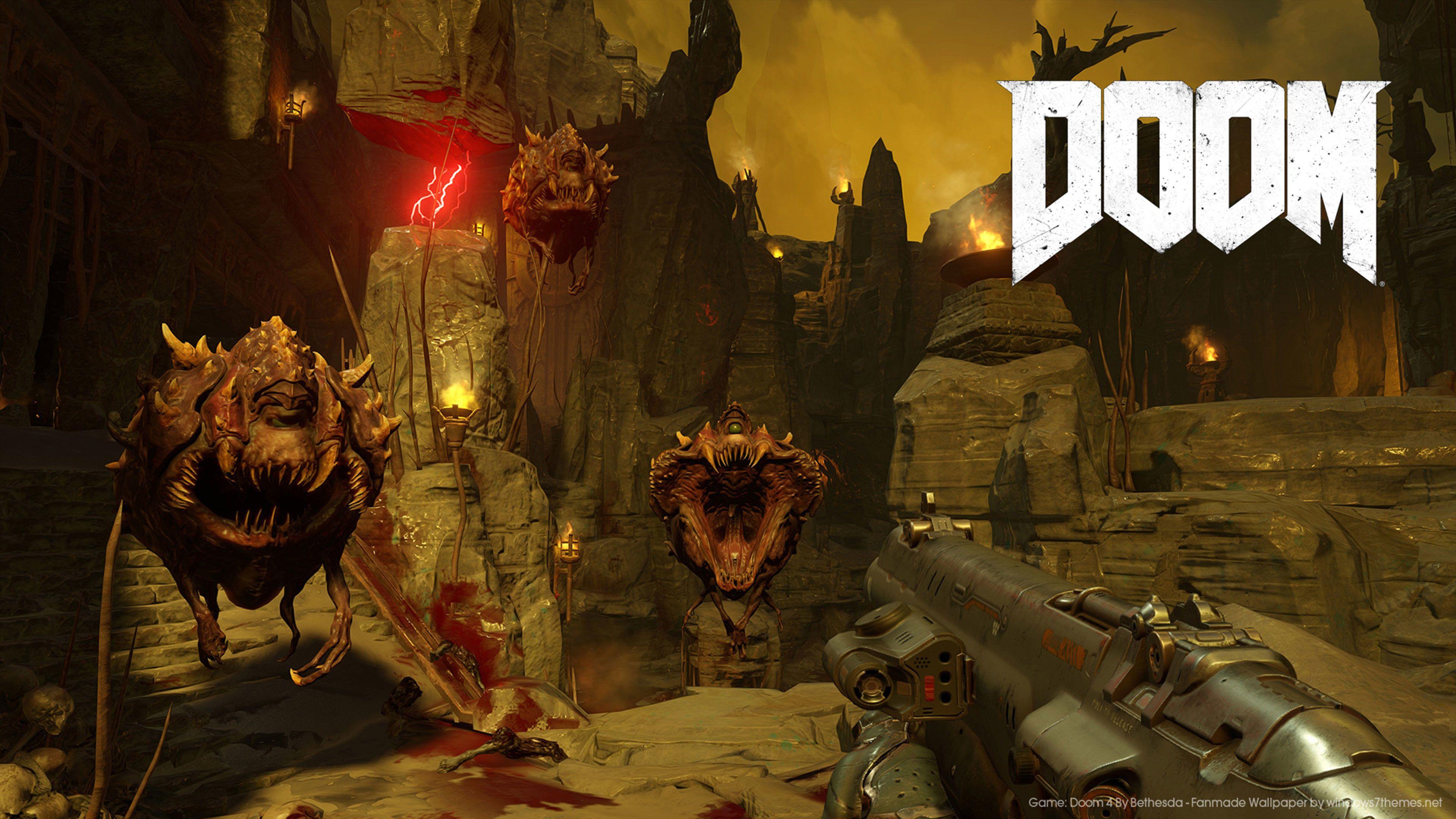 Hình nền trò chơi Doom 3840x2160