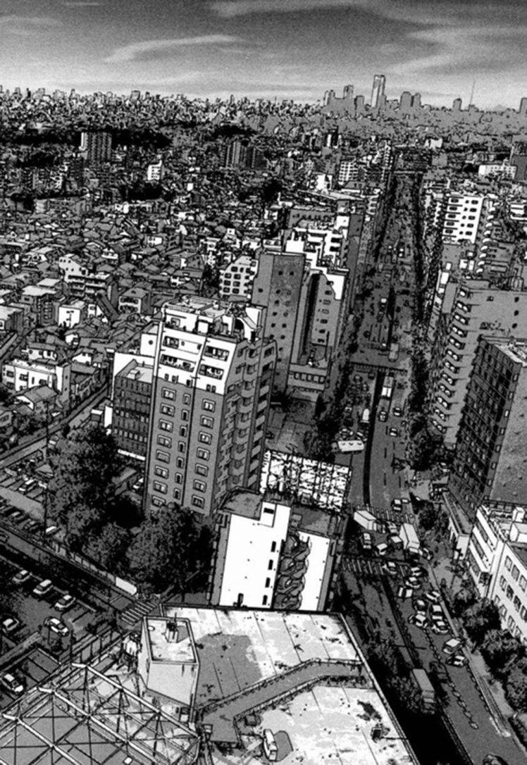 748x1086 city, Cityscape, Landscape, Drawing, Black, White Wallpaper HD / Desktop and Mobile Background