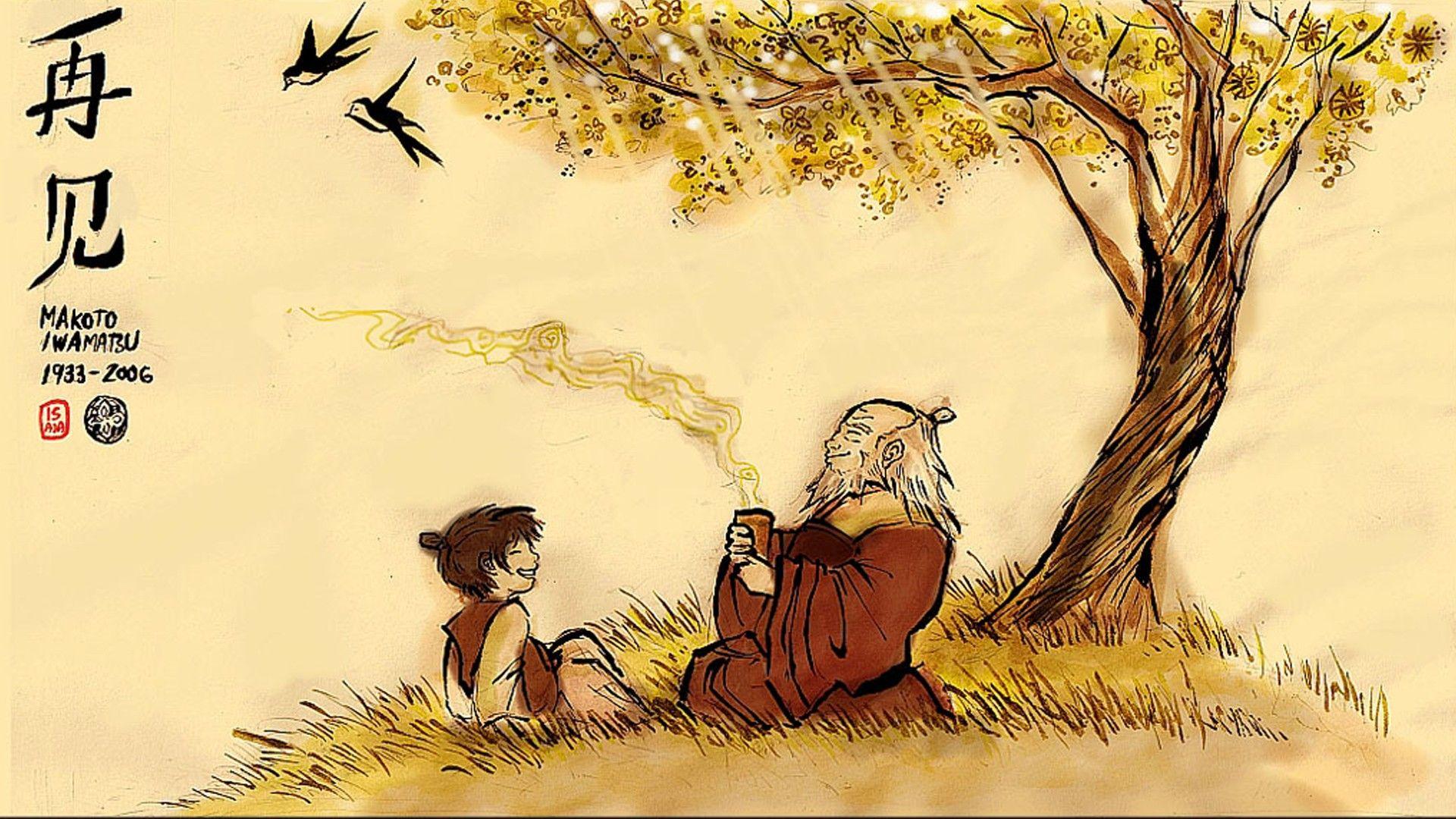1920x1080 Avatar: The Last Airbender, General Iroh, Leaves From
