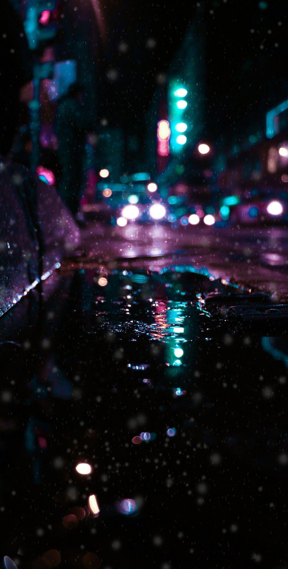 1112x2196 4k Wallpaper Follow me. Rainy wallpaper, Neon wallpaper