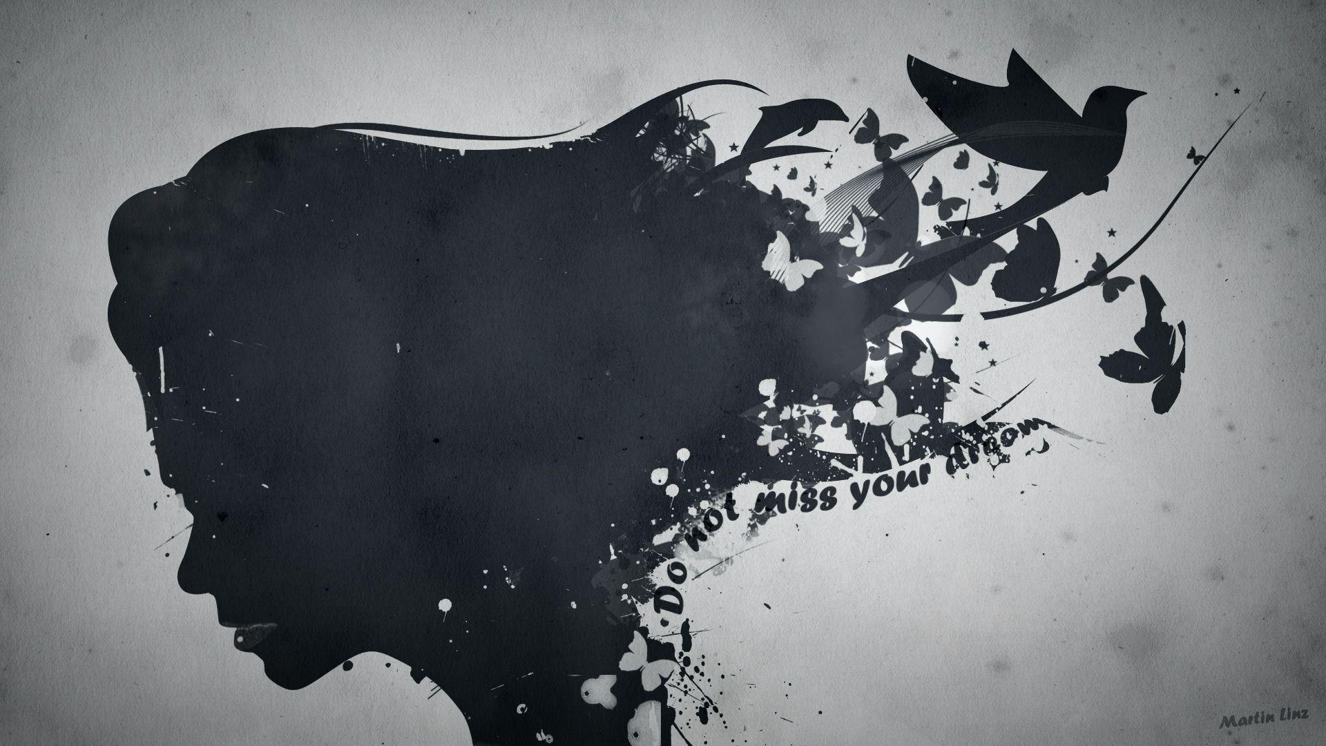 1920x1080 dream, girl, blots wallpaper desktop background