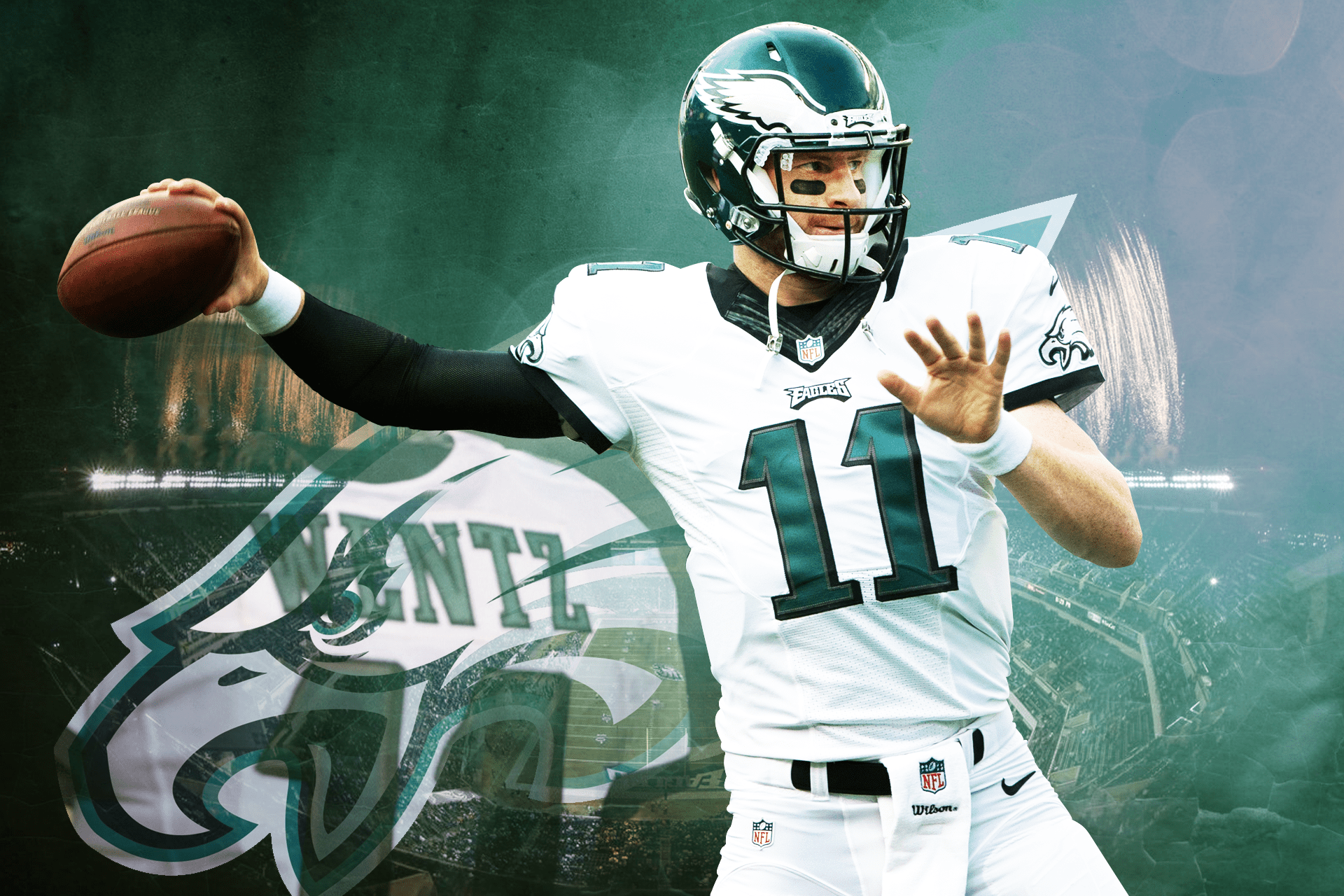 carson wentz football jersey