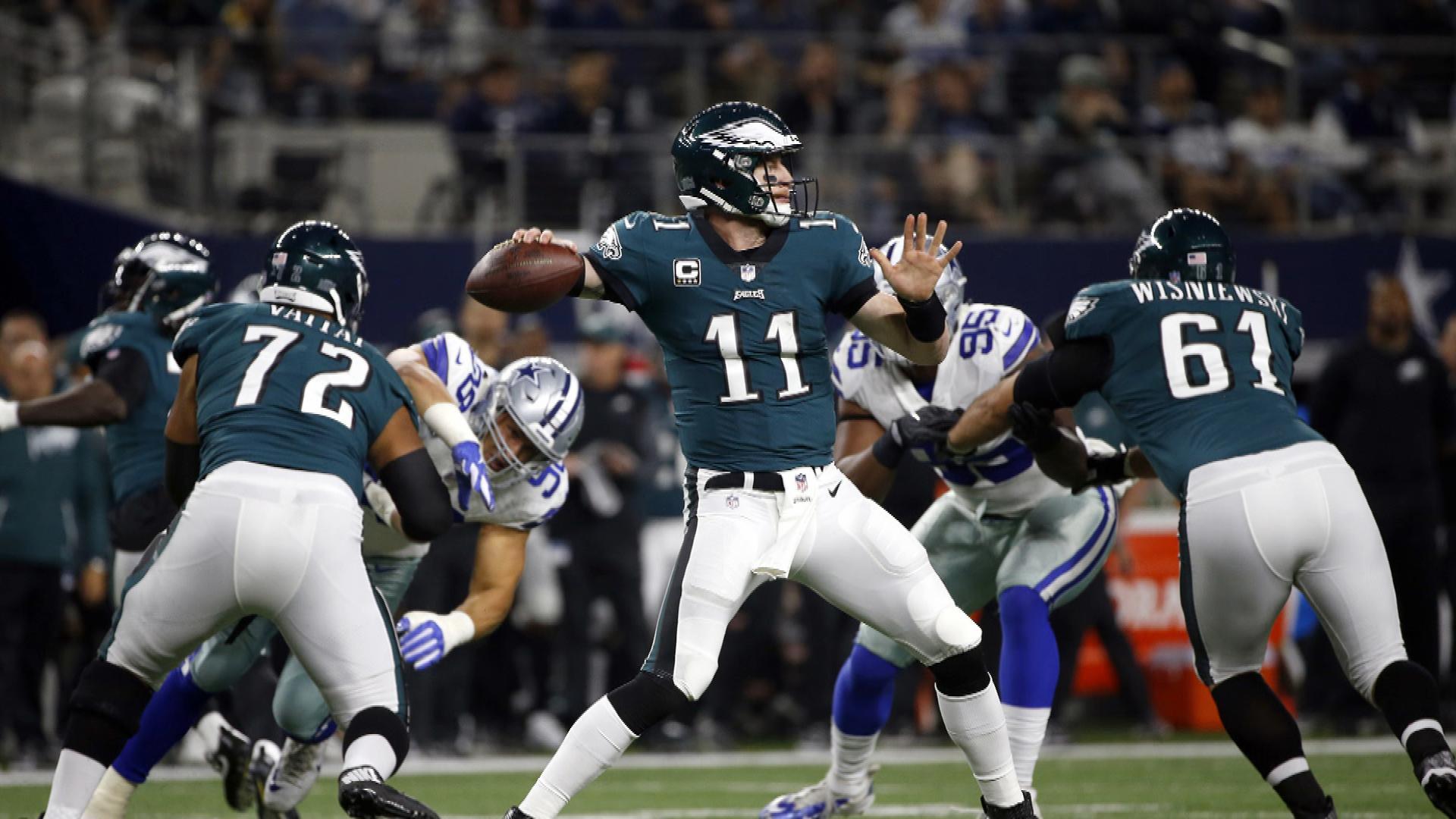 1920x1080 Philadelphia Eagles' Carson Wentz ahead of schedule