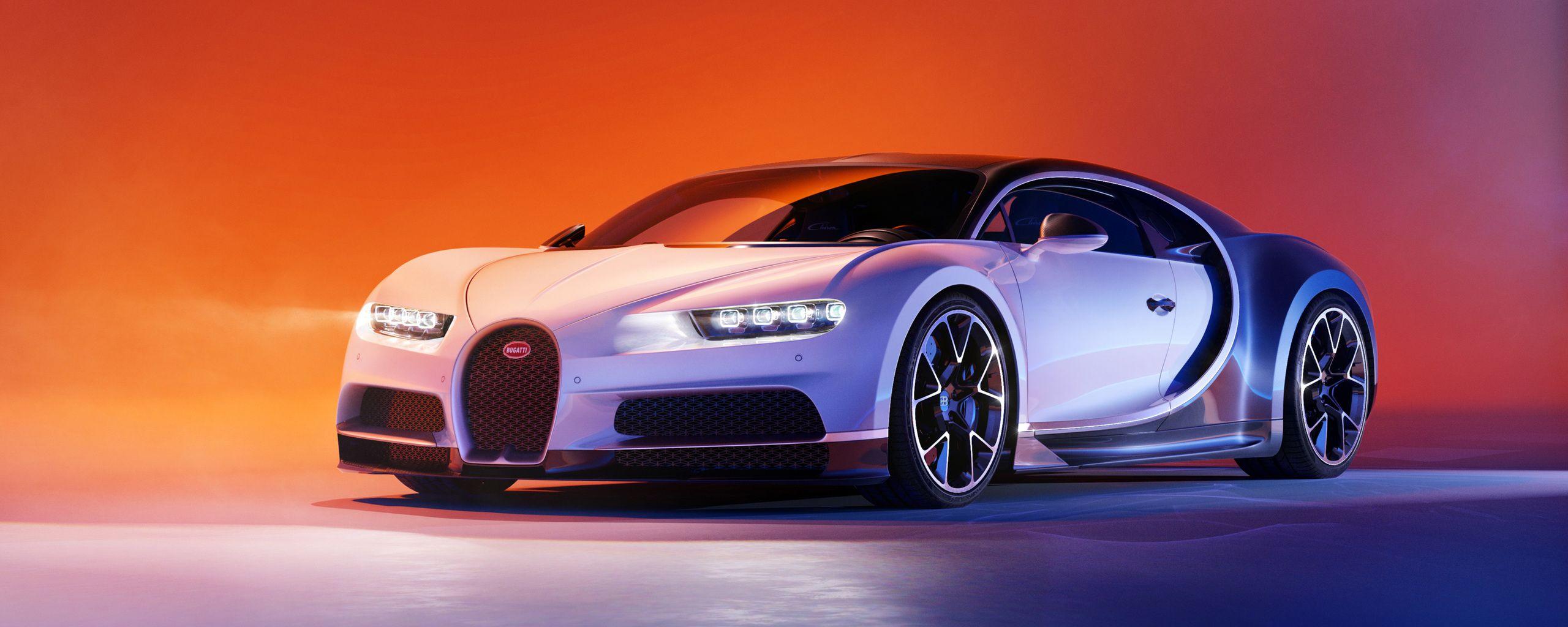 2560x1024 Two Tone Bugatti Chiron 4K 2560x1024 Resolution HD