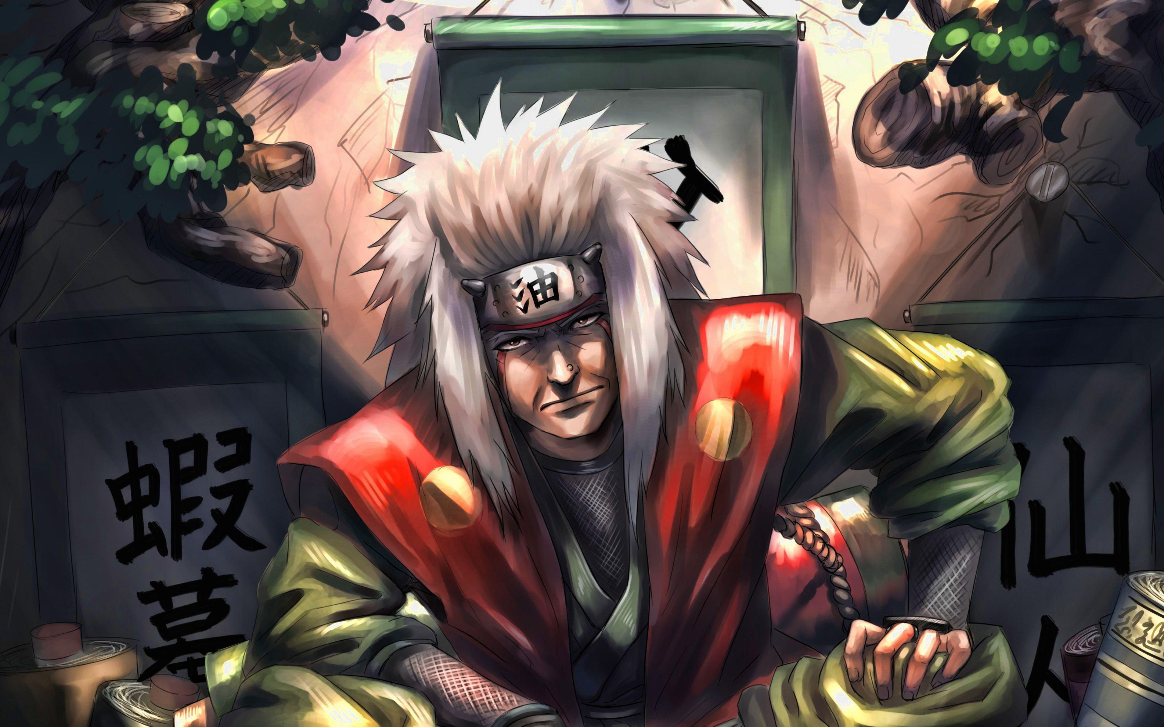 3840x2400 Tải xuống hình nền Jiraiya, 4k, các nhân vật Naruto, ninja