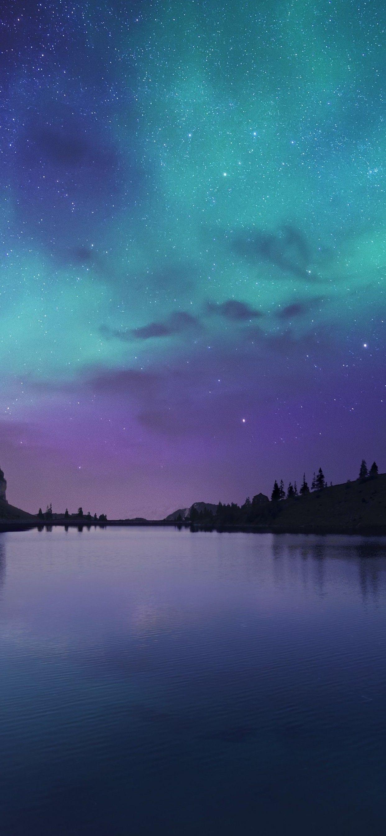 1242x2688 Download 1242x2688 Northern Lights, Aurora, Stars, Night