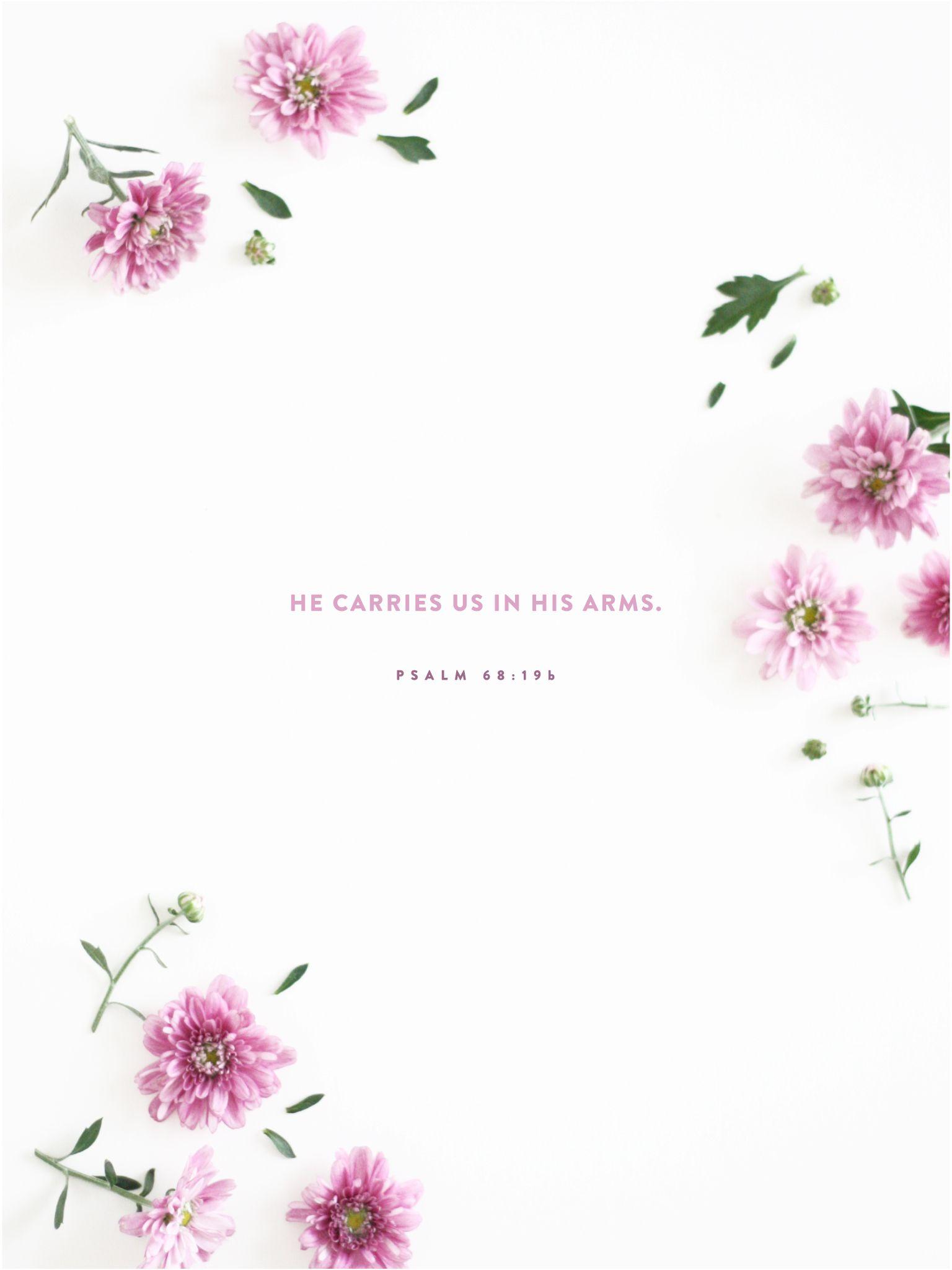 1536x2048 iPhone Floral Bible Verse