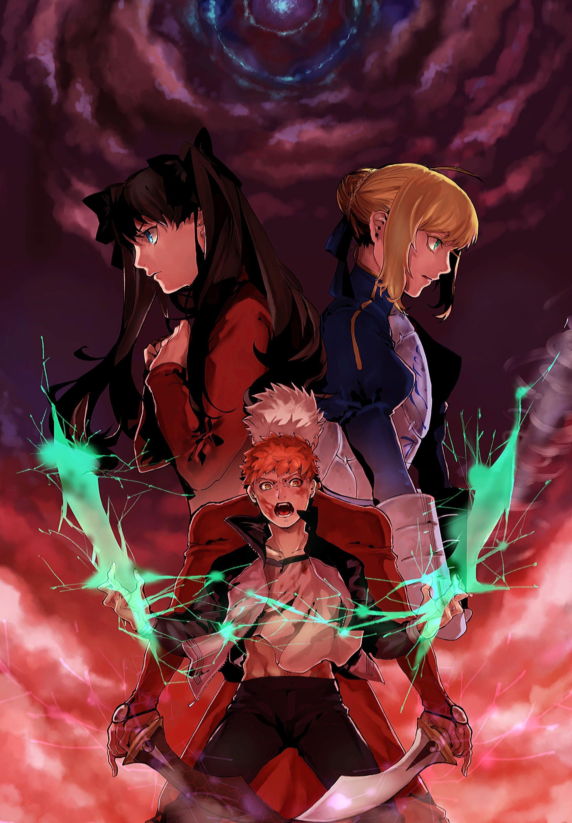 Fate stay night концовки схема