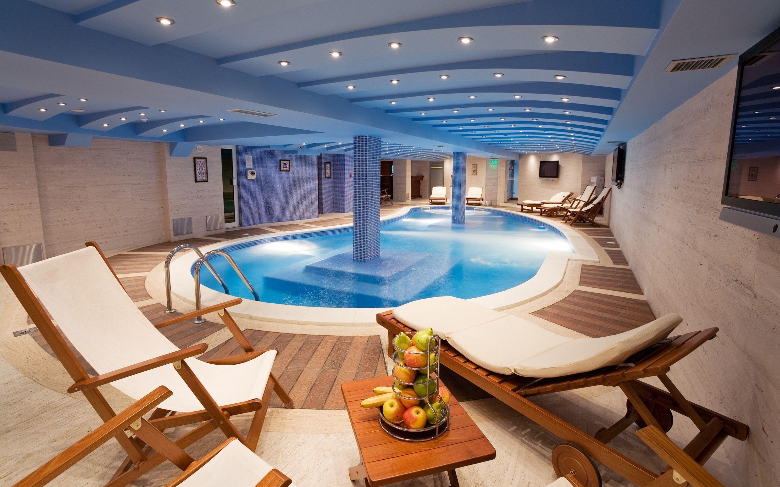 2560x1600 RS:769 Indoor Swimming Pool Design Wallpaper, Home Indoor