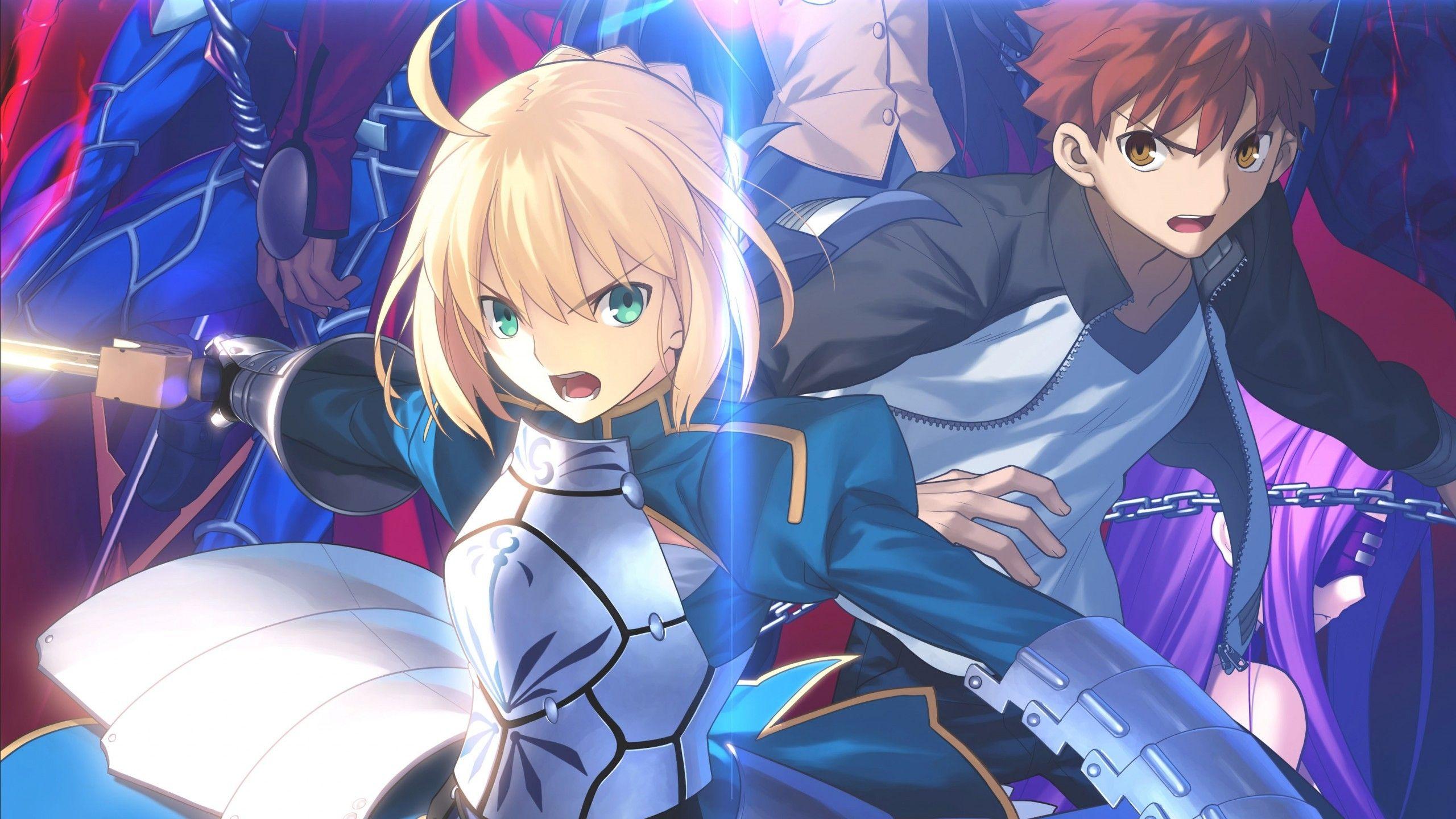 2560x1440 Download 2560x1440 Saber, Shirou Emiya, Fate Stay Night
