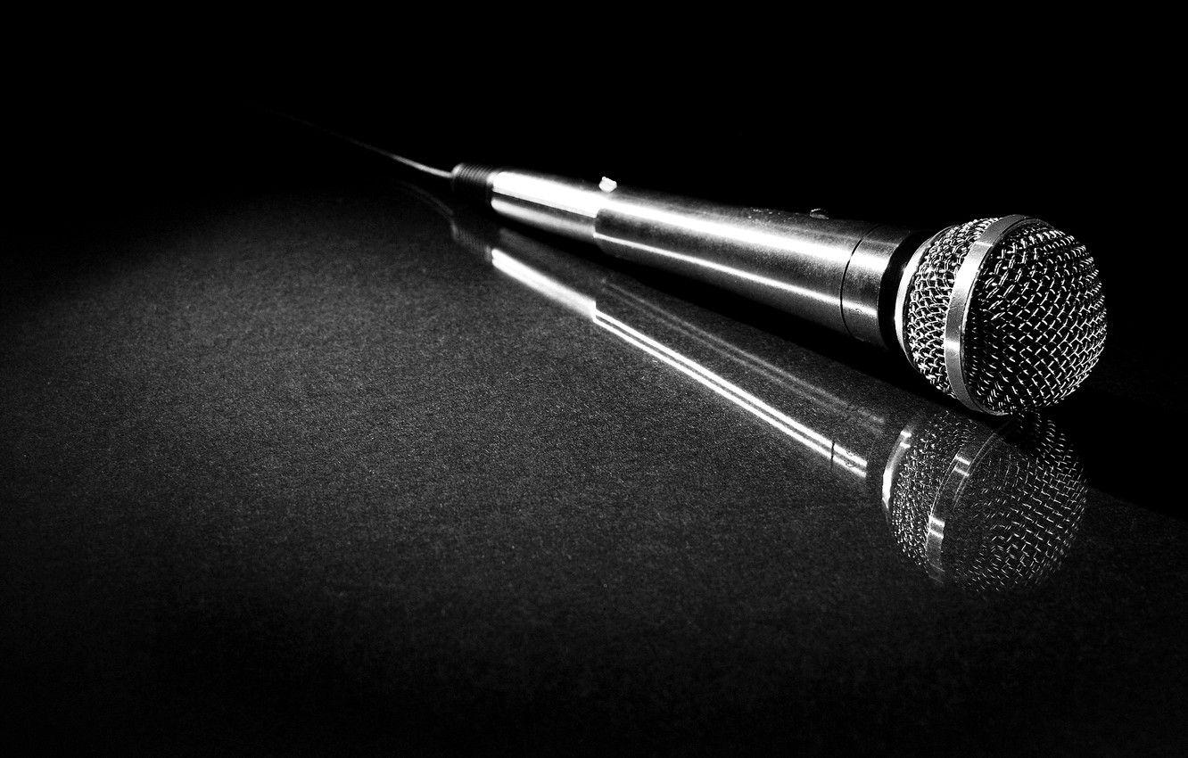 1332x850 Wallpaper microphone, white and black, ground floor image