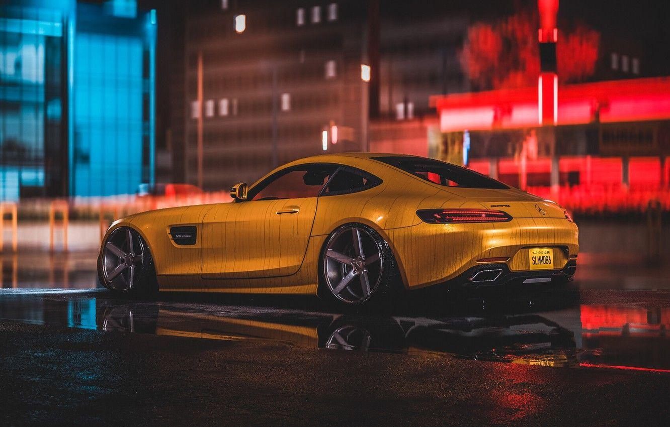 1332x850 Wallpaper Auto, Yellow, Machine, Style, Mercedes, Car, NFS