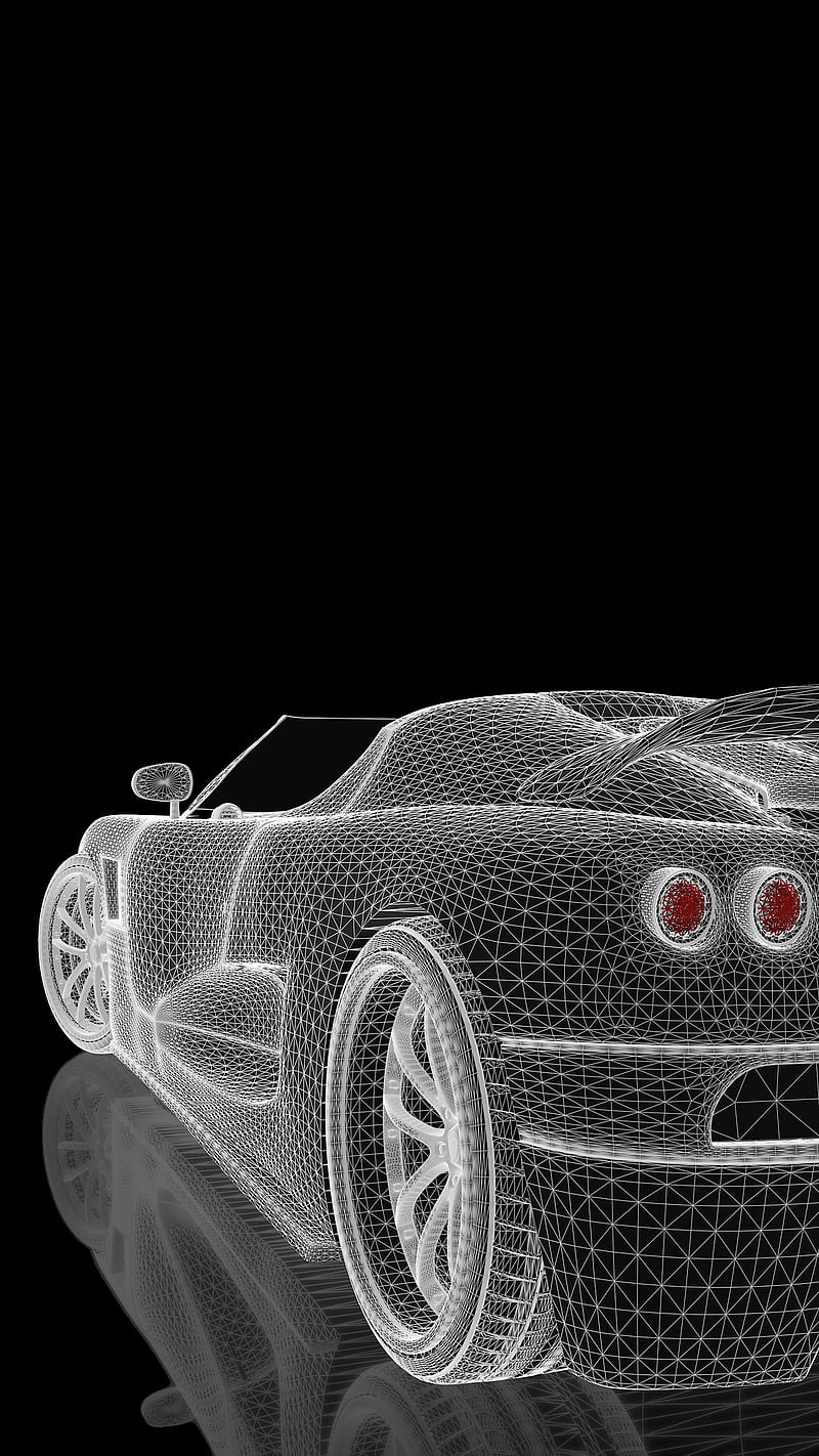 800x1422 AMOLED Supercar, black, minimal, oled, pure, race, retina, HD phone wallpaper