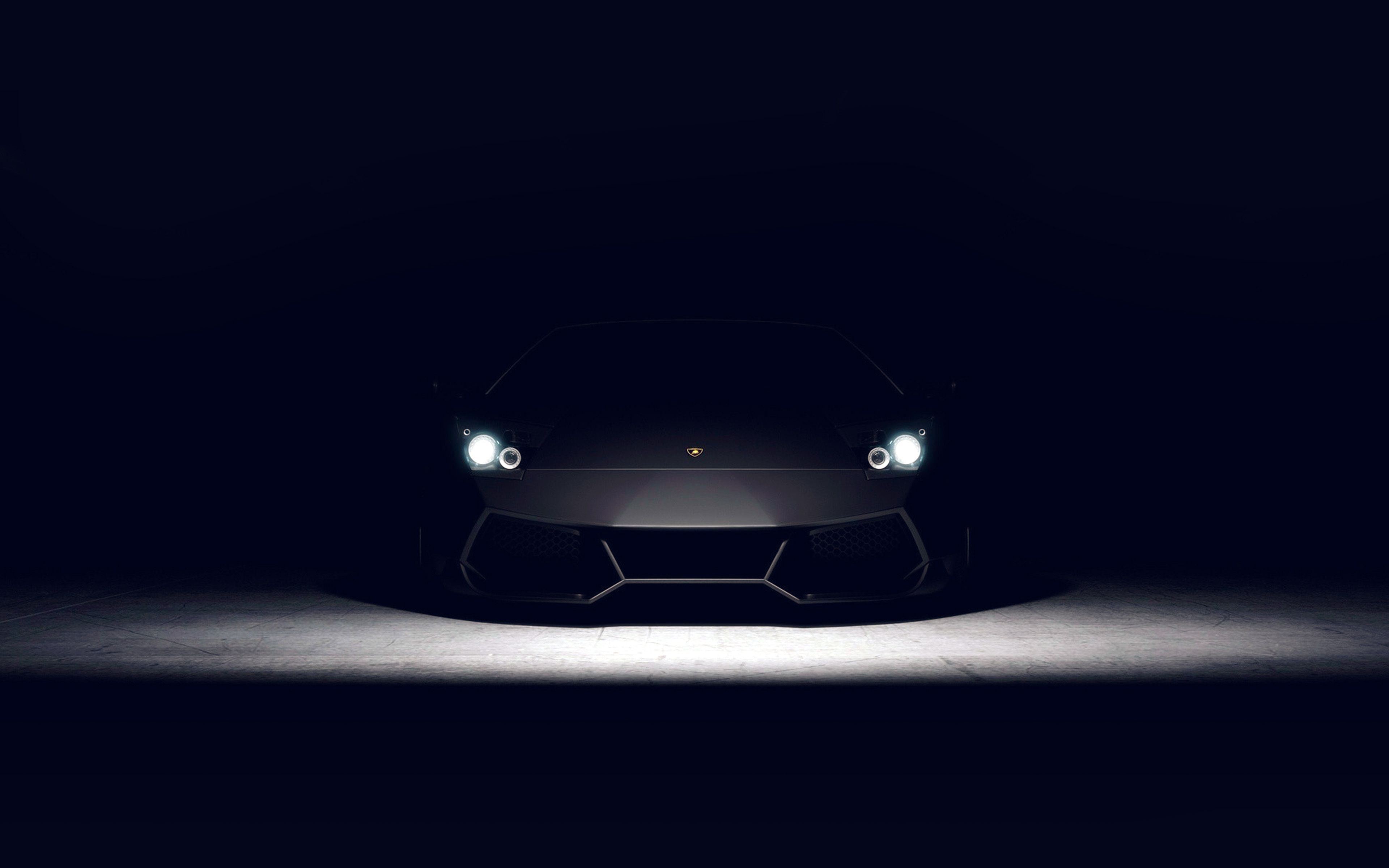 3840x2400 wallpaper for desktop, laptop. car dark lamborghini art illustration blue