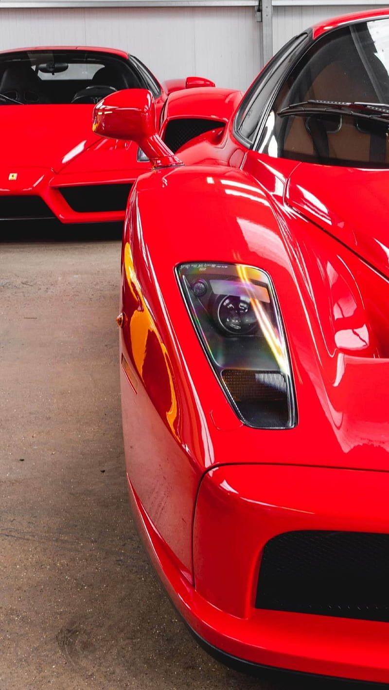 800x1417 Ferrari Enzo, amoled, car, clean, fast, ferrari, horse, oled, red, HD phone wallpaper