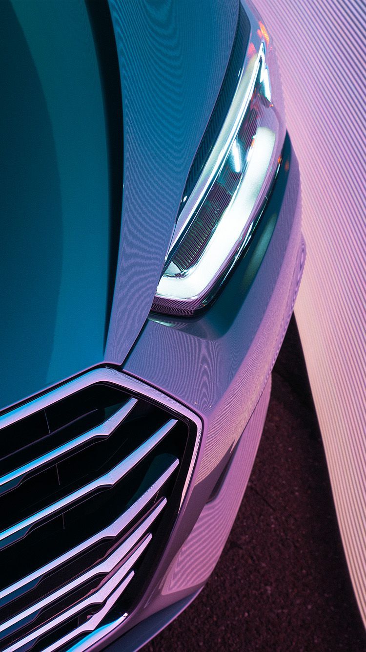 750x1334 iPhone wallpaper. car headlight audi art illustration