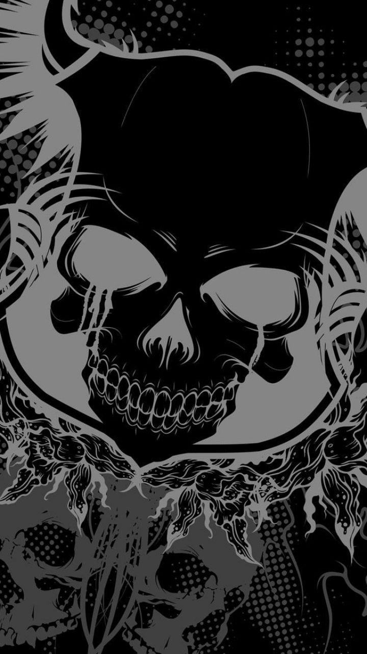 720x1280 Dark Skull (720x1280) Wallpaper