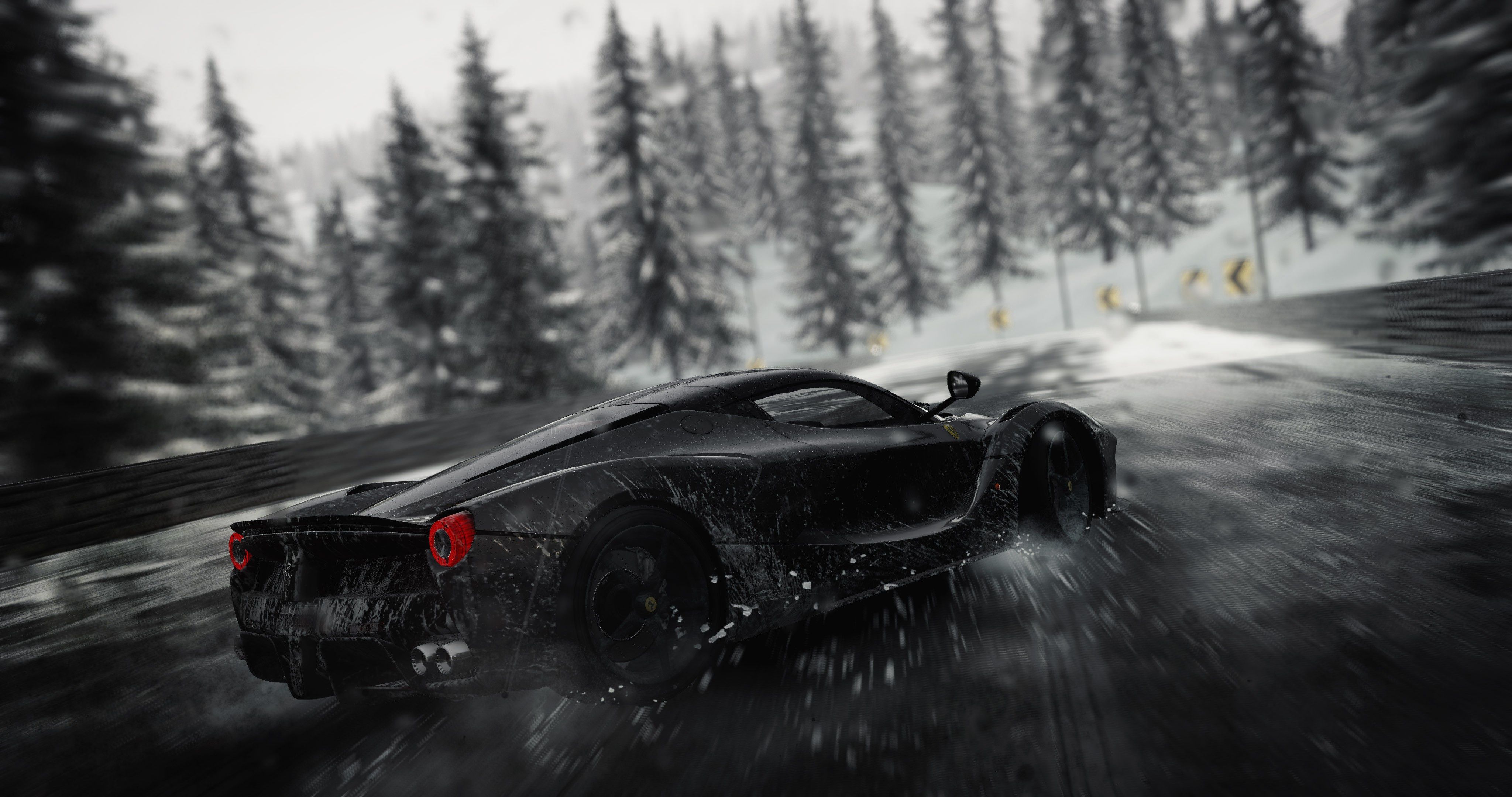 4096x2160 Download Rain Ferrari Car Video Game The Crew 4k Ultra HD Wallpaper