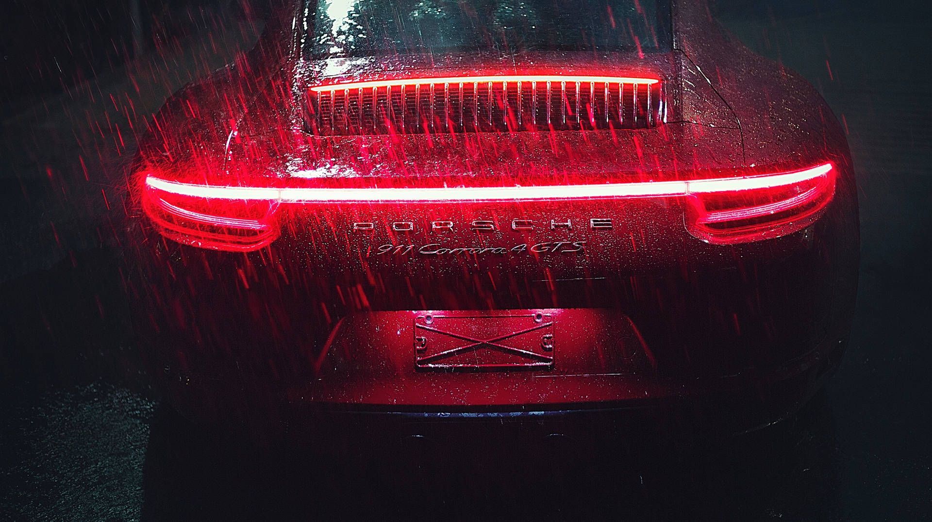1920x1076 Download Porsche Car Most Beautiful Rain Wallpaper