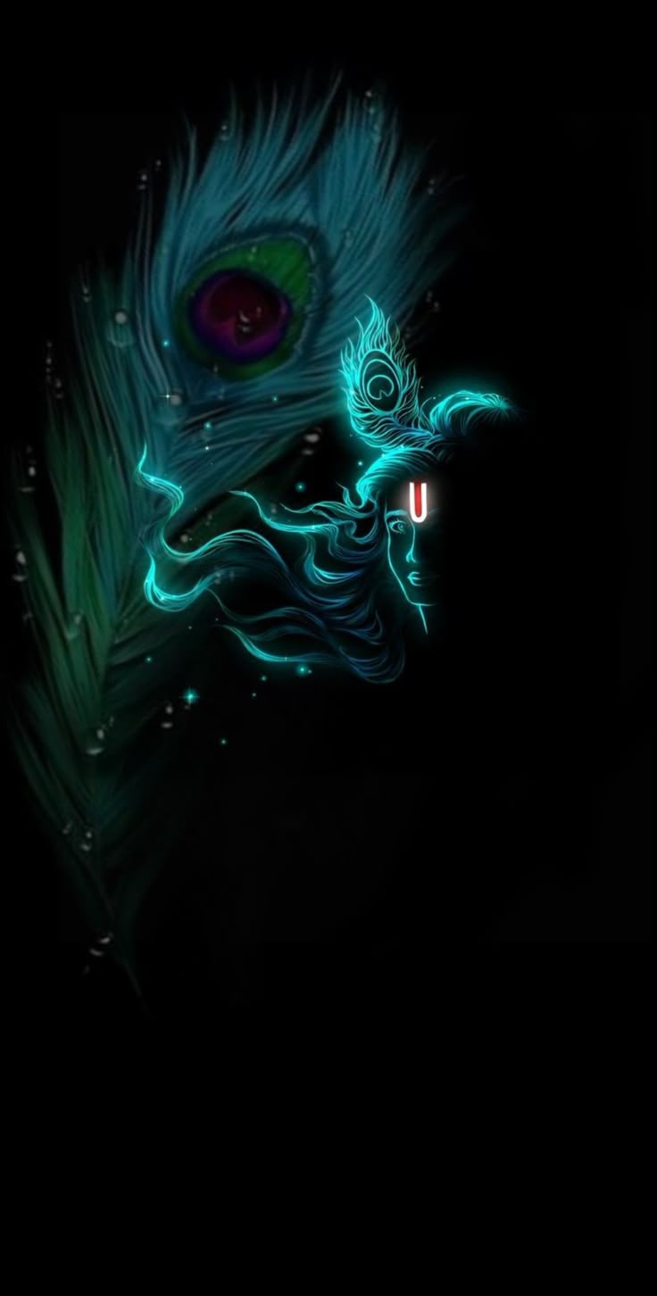 736x1452 Krishna black wallpaper