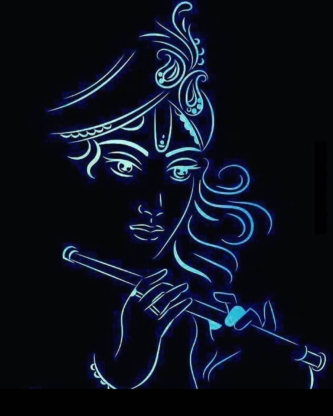 1080x1350 Radha Krishna Dark Wallpaper