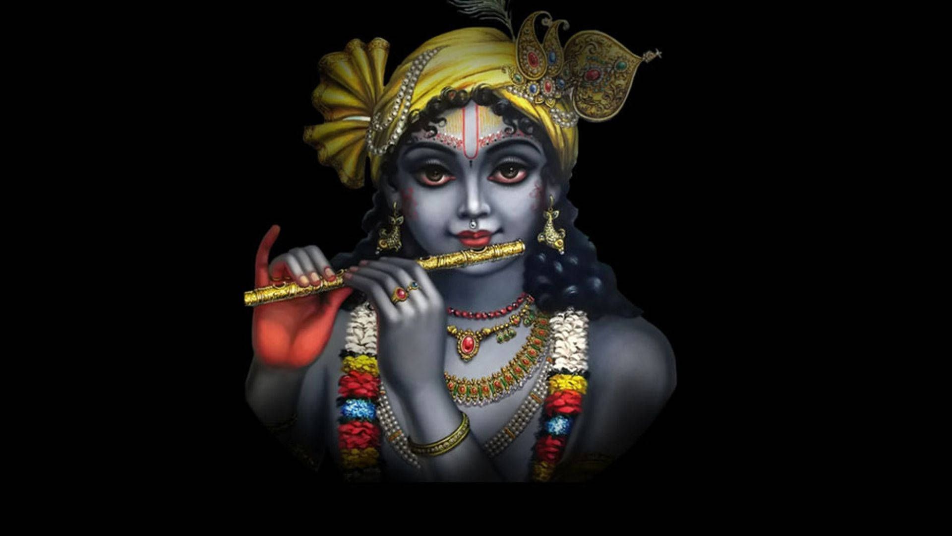 1920x1080 Dark Krishna Wallpaper