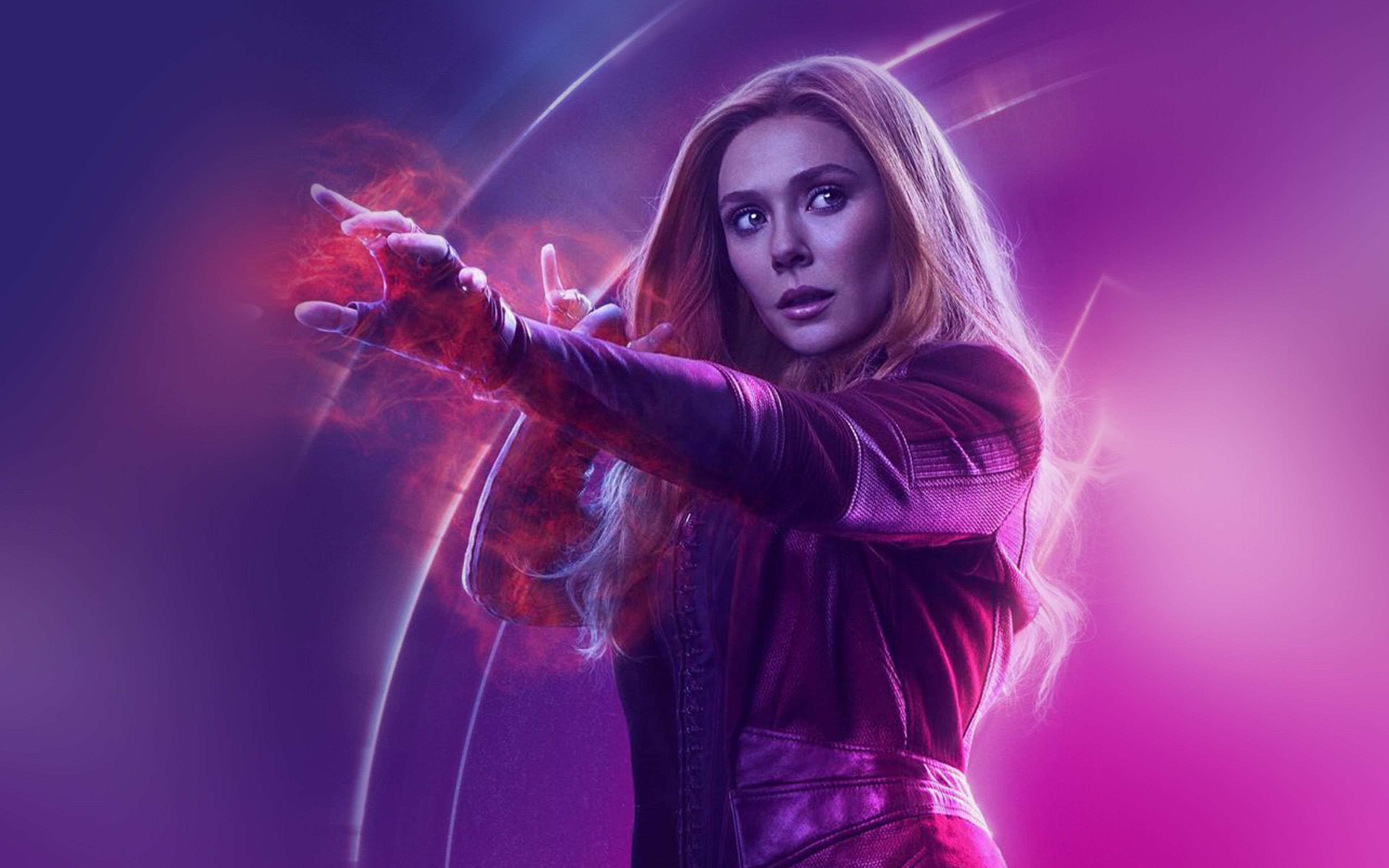 3840x2400 wallpaper for desktop, laptop. scarlet witch avengers film hero marvel art