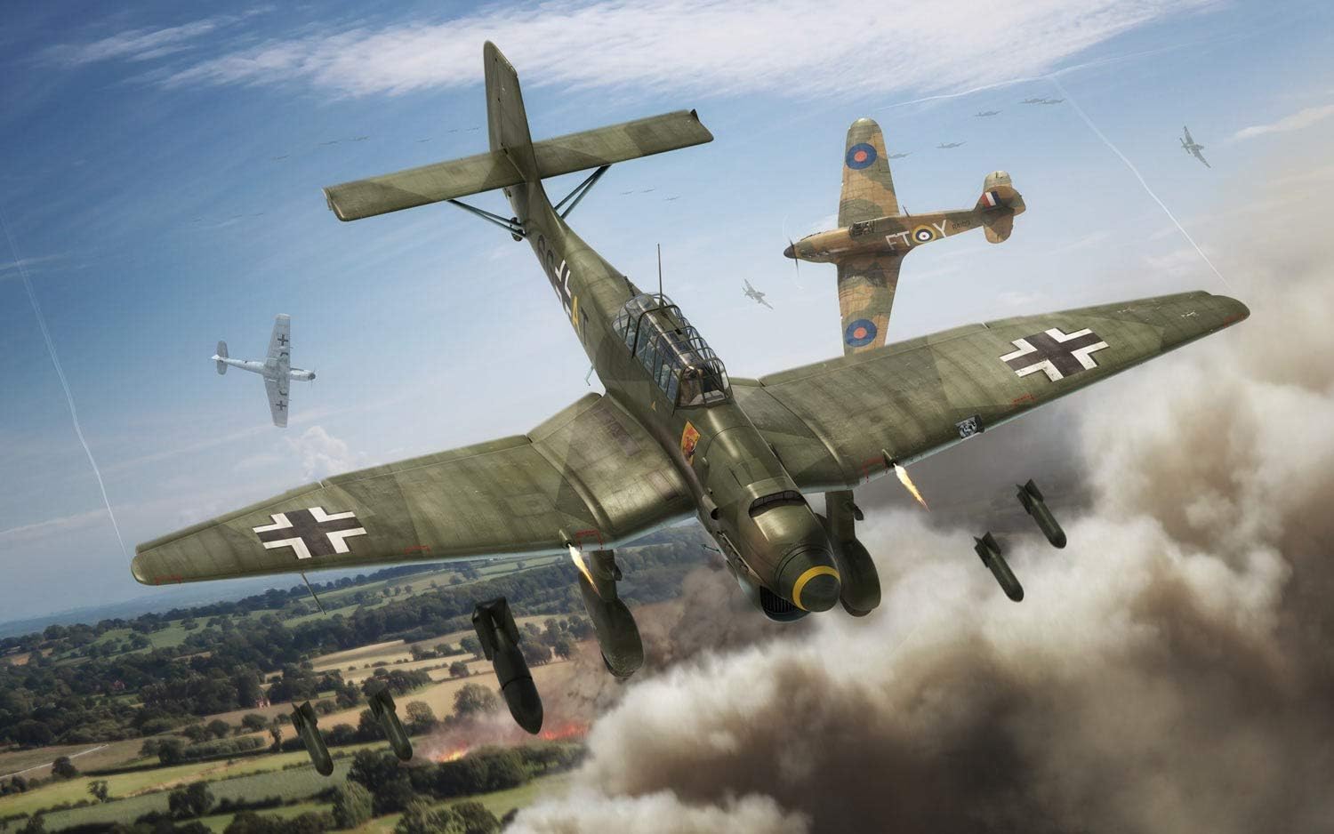 1500x938 1:72 Airfix Junkers JU87B 1 Stuka Military Model Kit Nepal